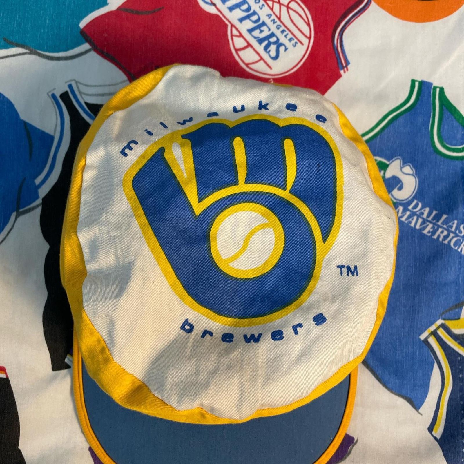 MLB × Vintage Vintage 80s MLB Milwaukee Brewers Baseball Painters Cap Size ONE SIZE - 4 Thumbnail
