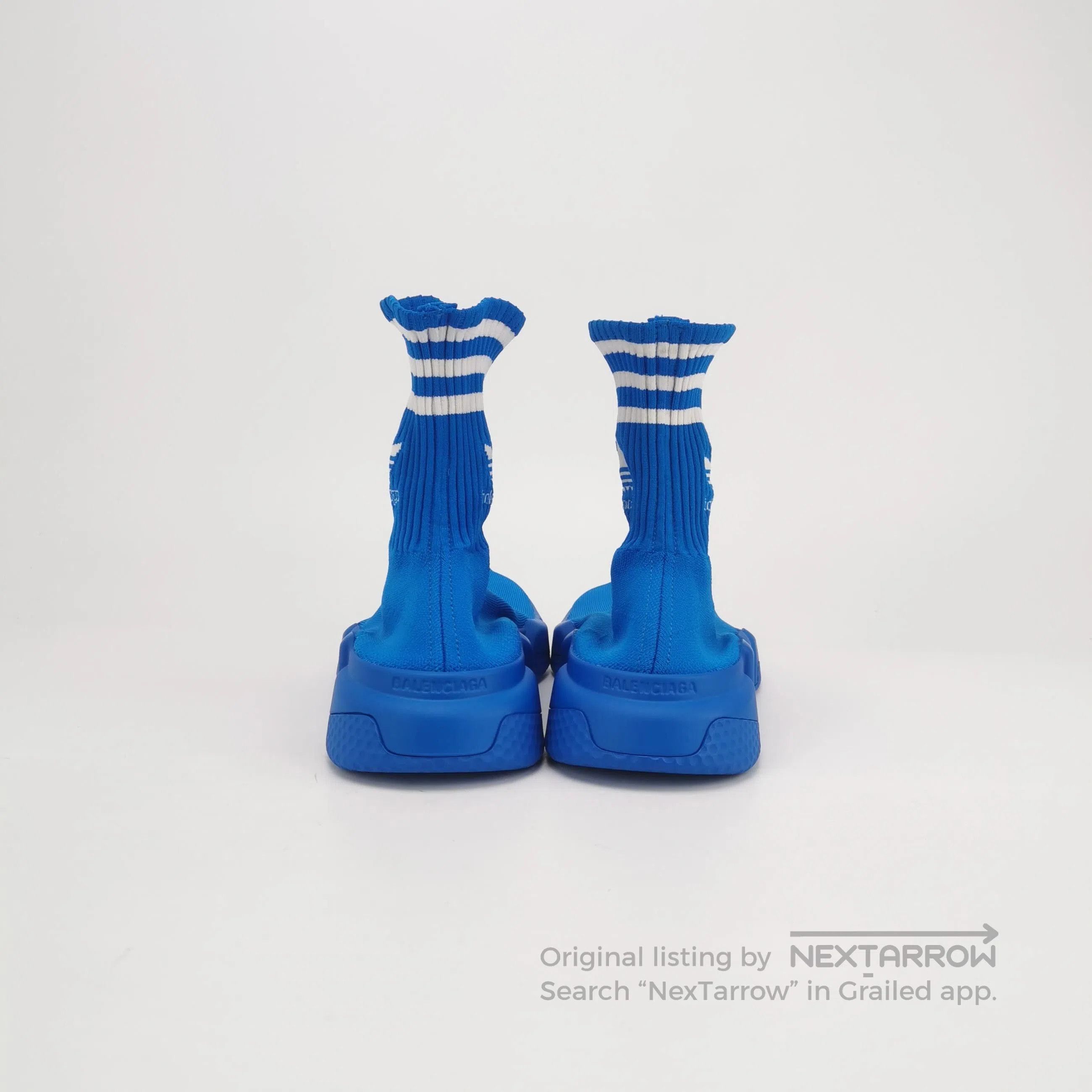 Balenciaga Balenciaga x Adidas Speed Blue Sock Sneakers US 41. Size US 10 / EU 43 - 5 Thumbnail