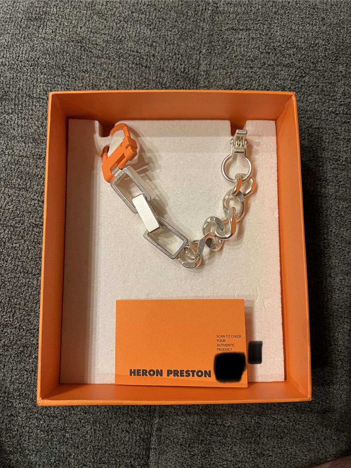 Heron Preston Heron Preston Silver Multichain Square Bracelet Ssense Size ONE SIZE - 3 Thumbnail