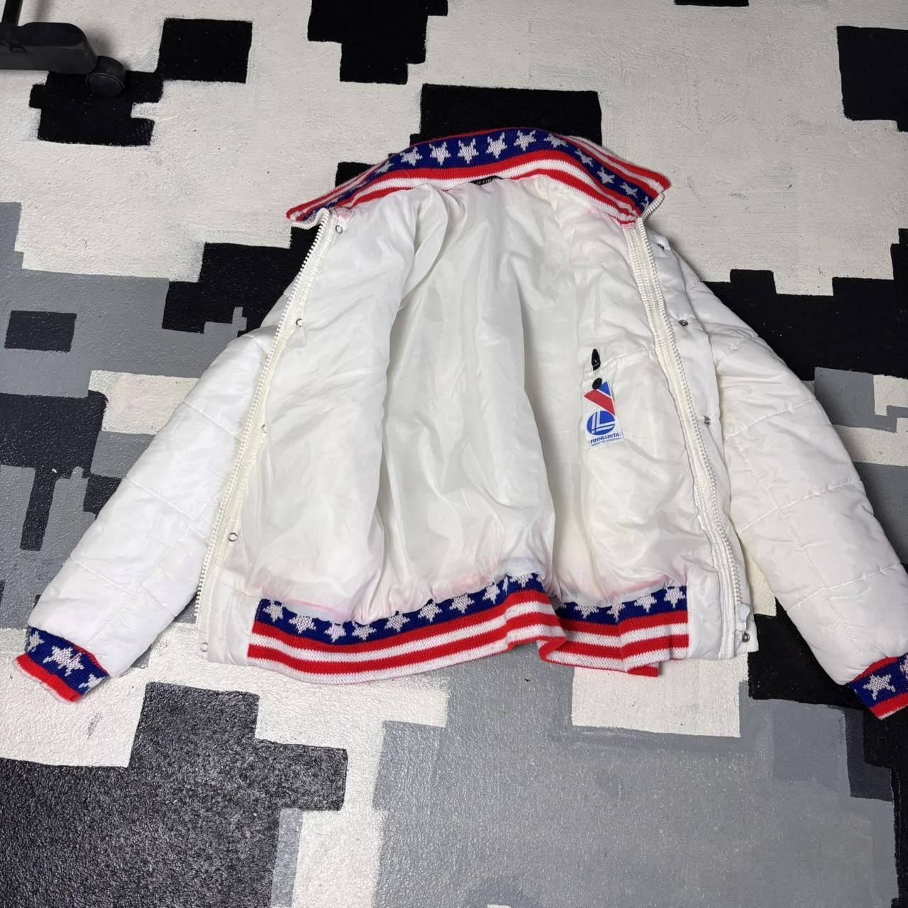 Vintage Vintage y2k 90s American Stars and Stripes bomber jacket Size US M / EU 48-50 / 2 - 8 Thumbnail
