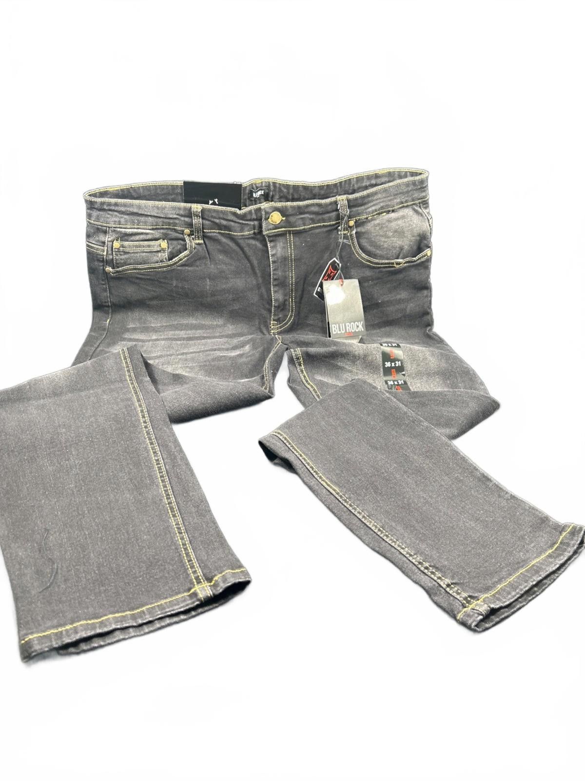 Other Blu Rock Men's Slim Flex Jeans Dark Wash Size 36 X 31 Size US 36 / EU 52 - 4 Thumbnail