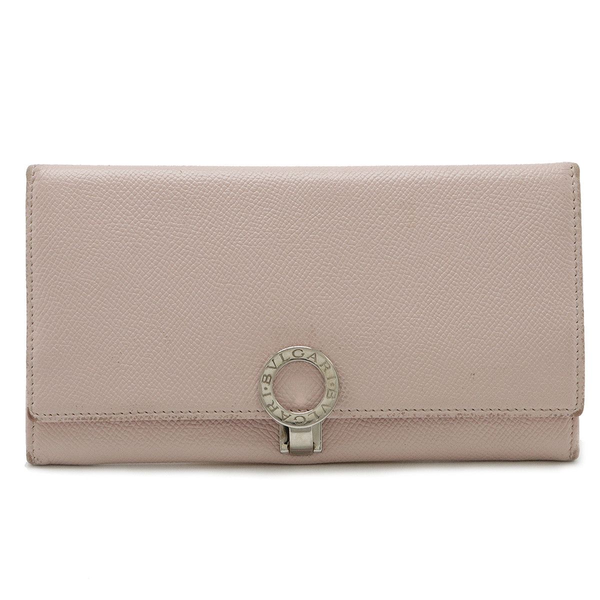 Bvlgari Bvlgari Bvlgari Grain Leather Logo Clip Bifold Long Wallet 30412 Leather Long Wallet 30412 in Very Good Condition Size ONE SIZE - 1 Thumbnail