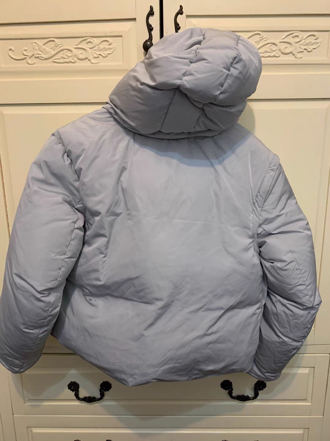 Heliot Emil Gray Puffer Jacket with Hood - Size S Size US S / EU 44-46 / 1 - 5 Thumbnail