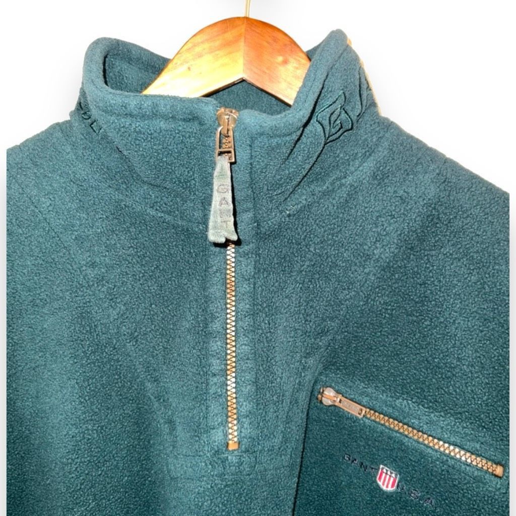 Gant Green GANT USA Quarter-Zip Sweatshirt Size XL Size US XL / EU 56 / 4 - 2 Thumbnail