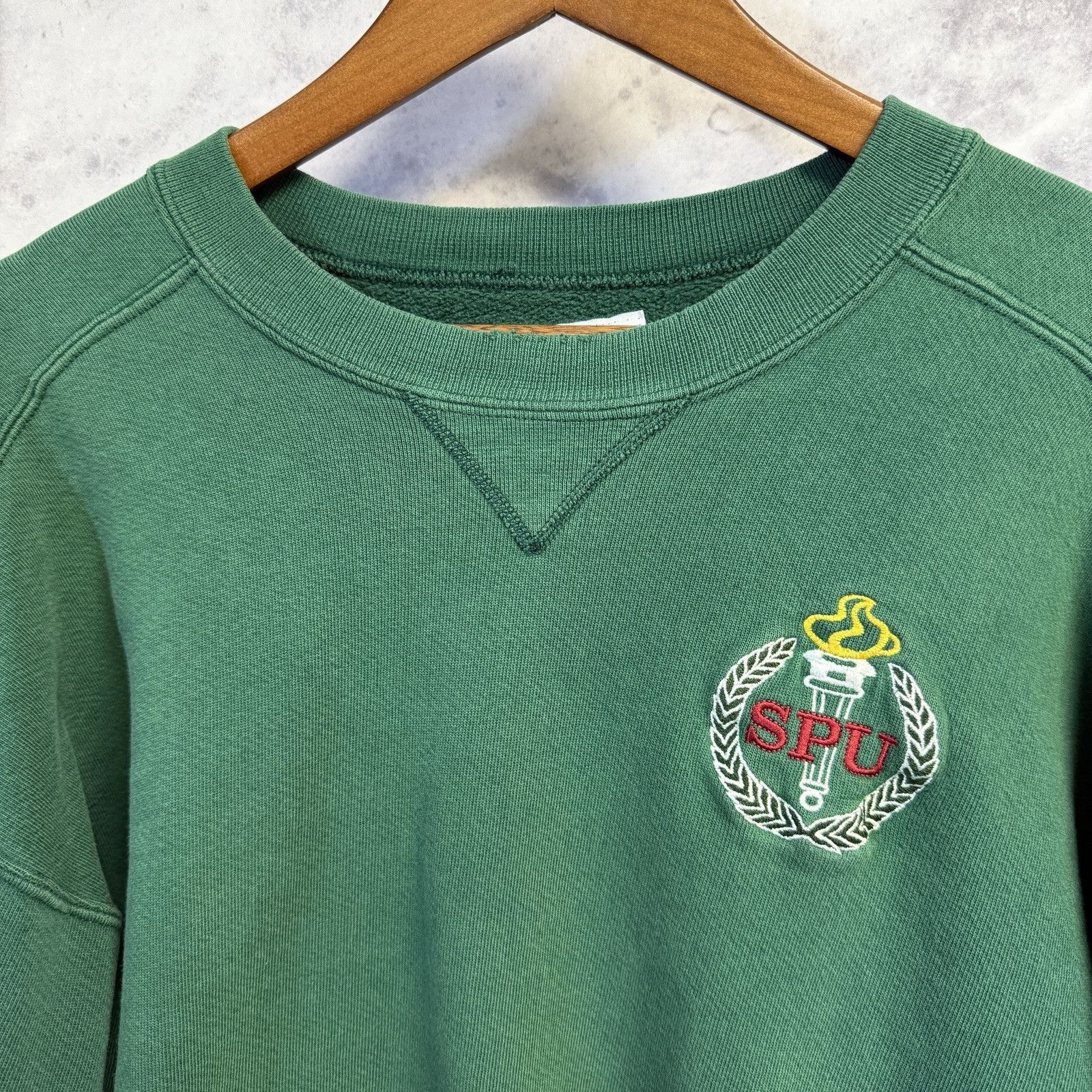 Russell Athletic × Vintage Vintage Russell Athletic SPU Sweatshirt Men’s XL Green Crew Size US XL / EU 56 / 4 - 1 Thumbnail