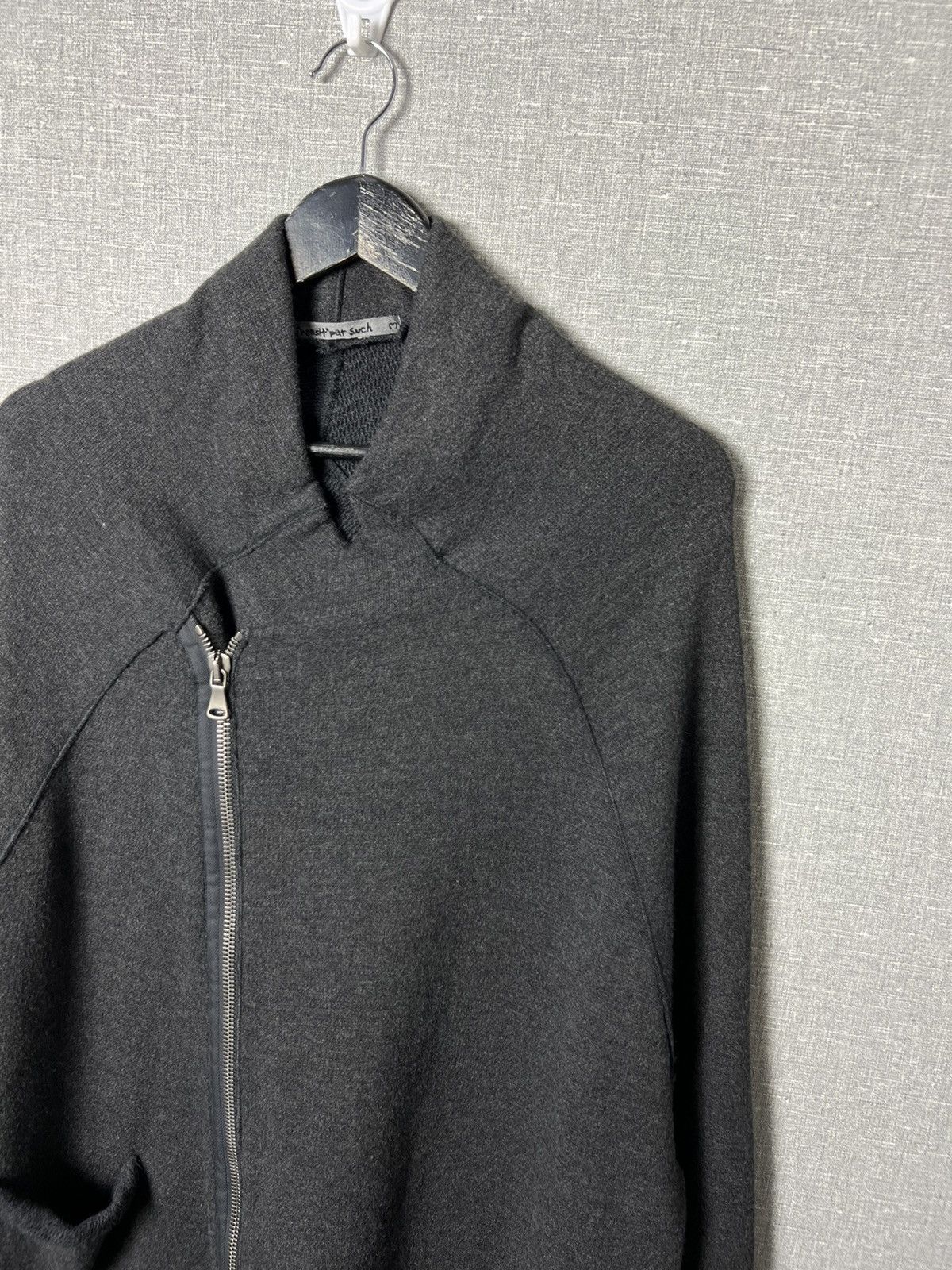Transit Transit Par Such Asymmetric Zip Cardigan Coat Jacket Size L / US 10 / IT 46 - 5 Thumbnail