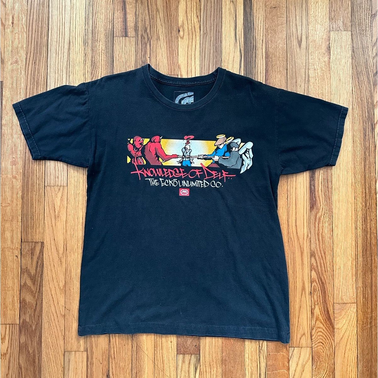 Ecko Unltd. Ecko Unltd Knowledge of Self T Shirt Blackbook Archives XL Size US XL / EU 56 / 4 - 1 Thumbnail