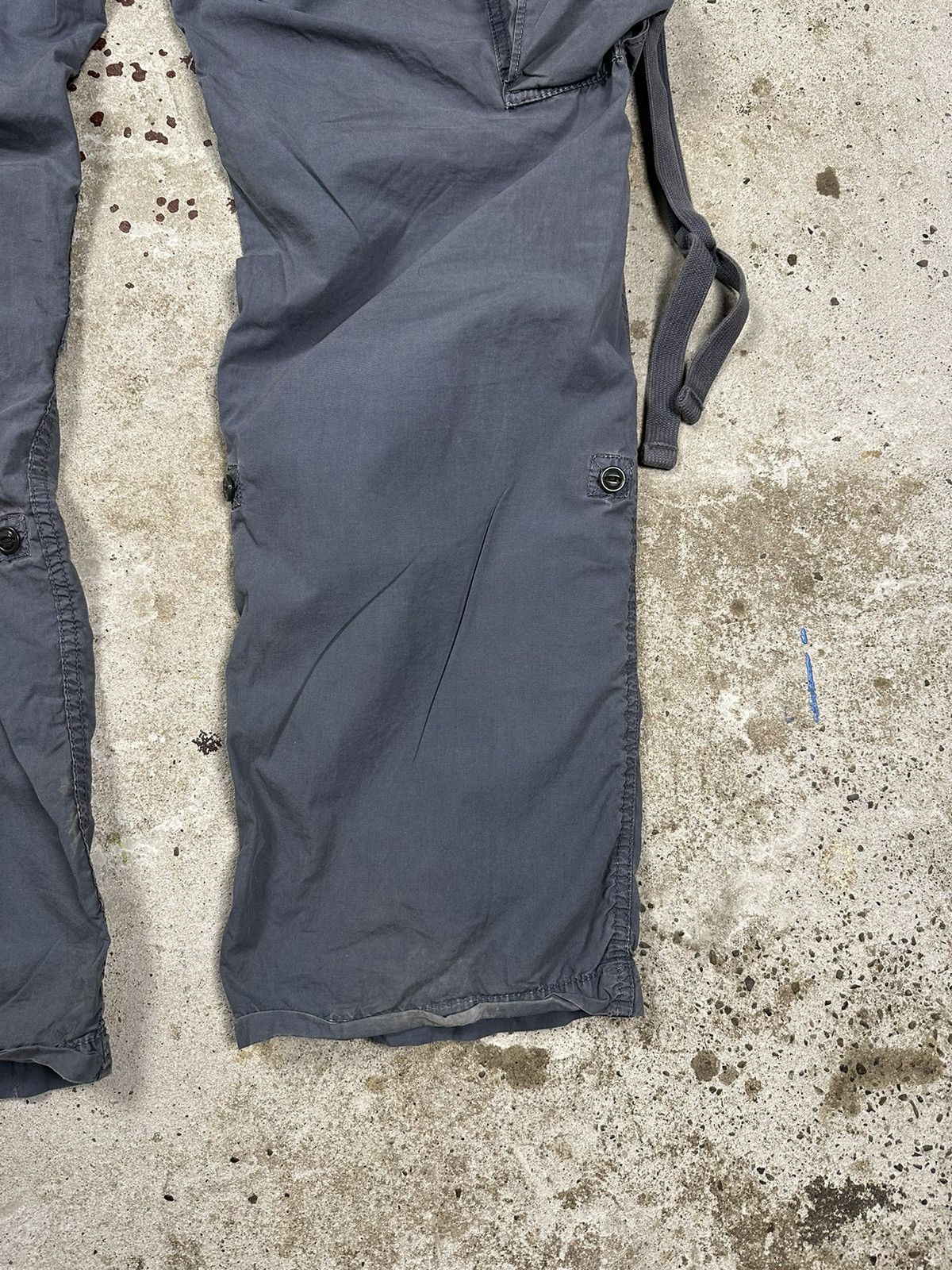 Japanese Brand × Vintage Vintage Y2K Grey Bondage Parachute Cargo Pants Size US 34 / EU 50 - 10 Thumbnail