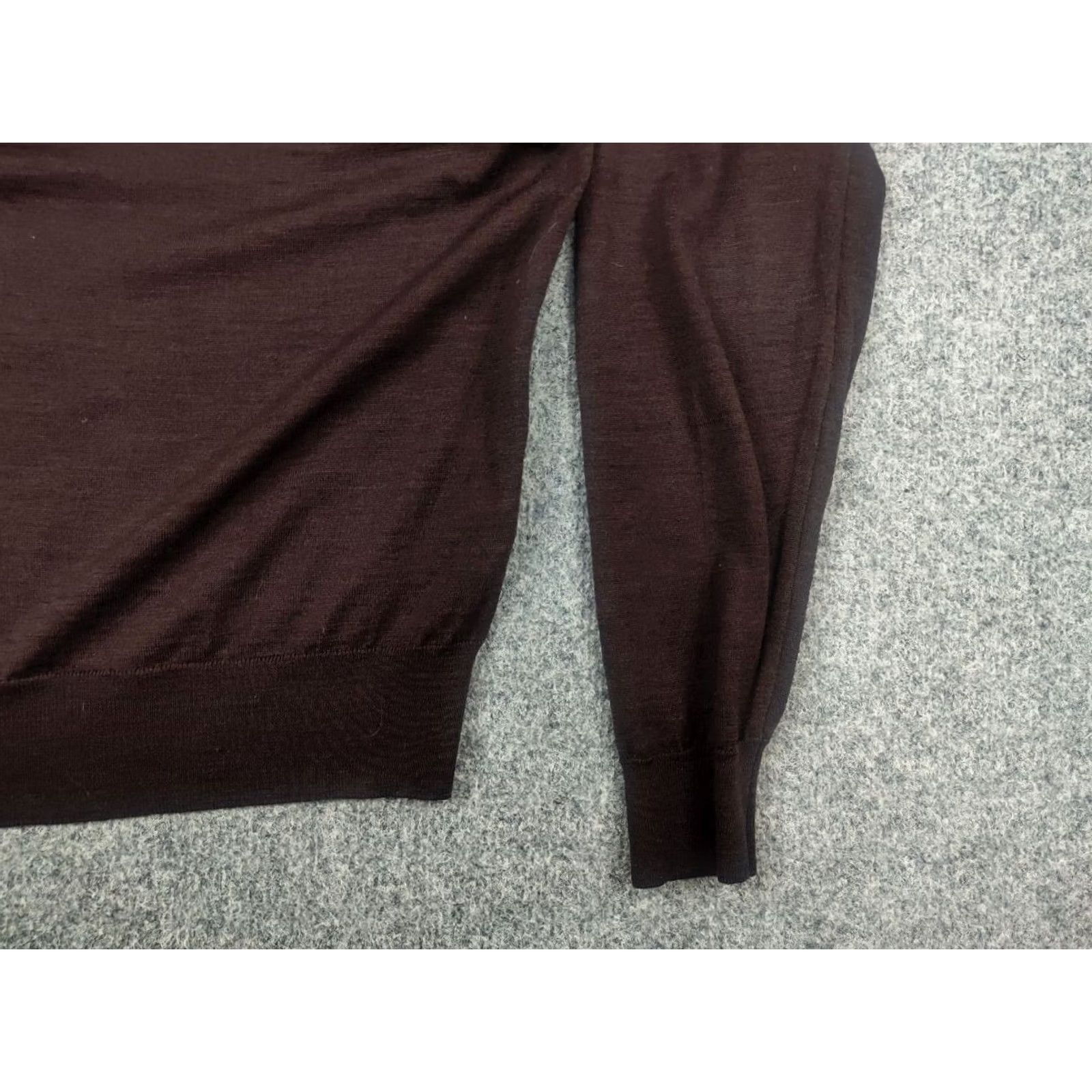 John Smedley John Smedley England Design Wool Sweater Shirt Pullover Long Sleeve V-Neck Brown Mens L Capstone Casual Winter - Size US L / EU 52-54 / 3 - 6 Thumbnail