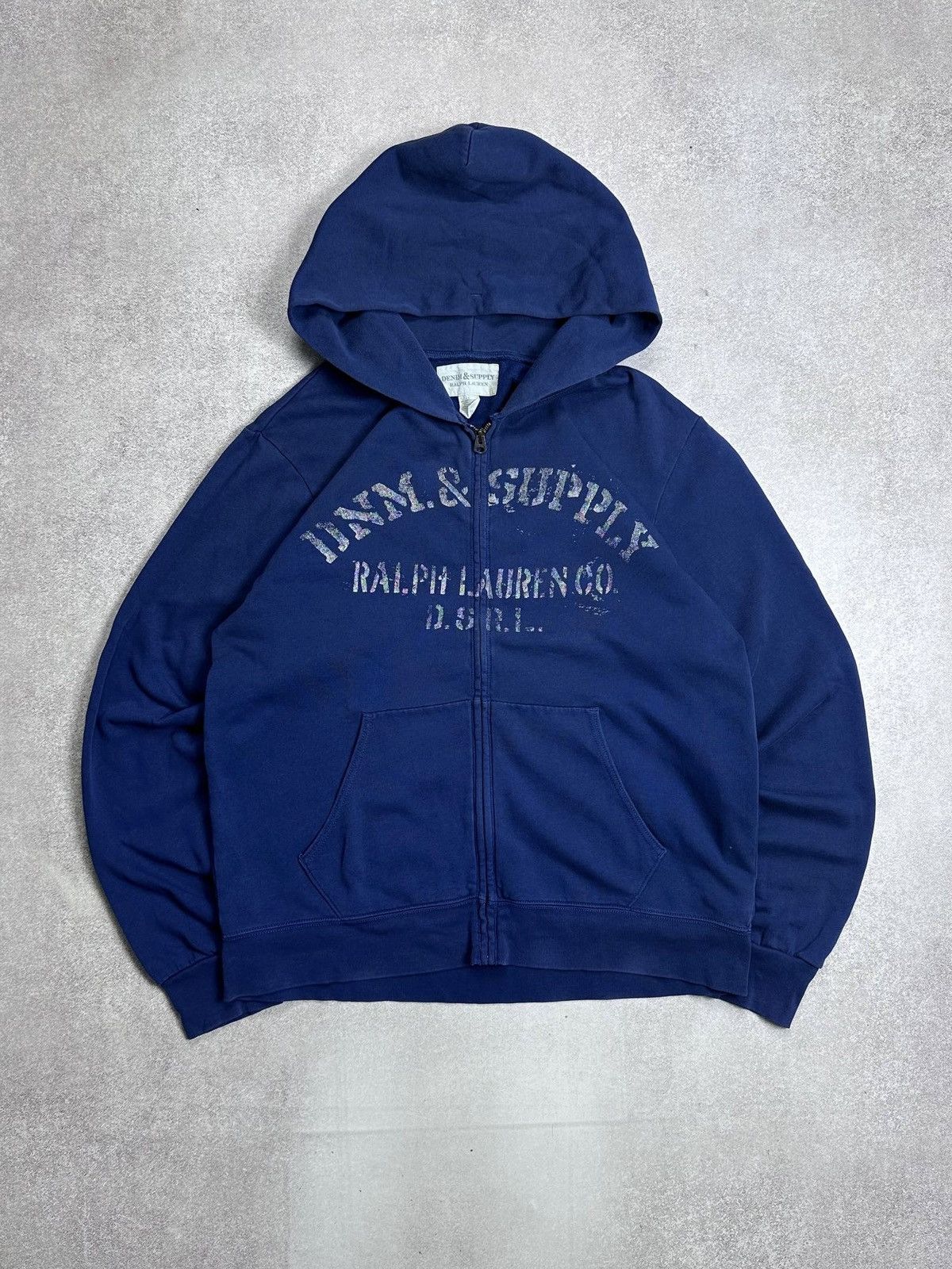 Polo Ralph Lauren Vintage Polo Ralph Lauren Denim Supply Boxy Zip Hoodie L Size US L / EU 52-54 / 3 - 1 Thumbnail