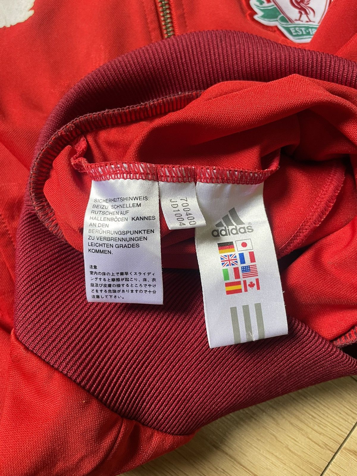 Adidas Vintage Adidas Liverpool FC Soccer Track Tops Zip Jacket Y2K Size US S / EU 44-46 / 1 - 18 Thumbnail