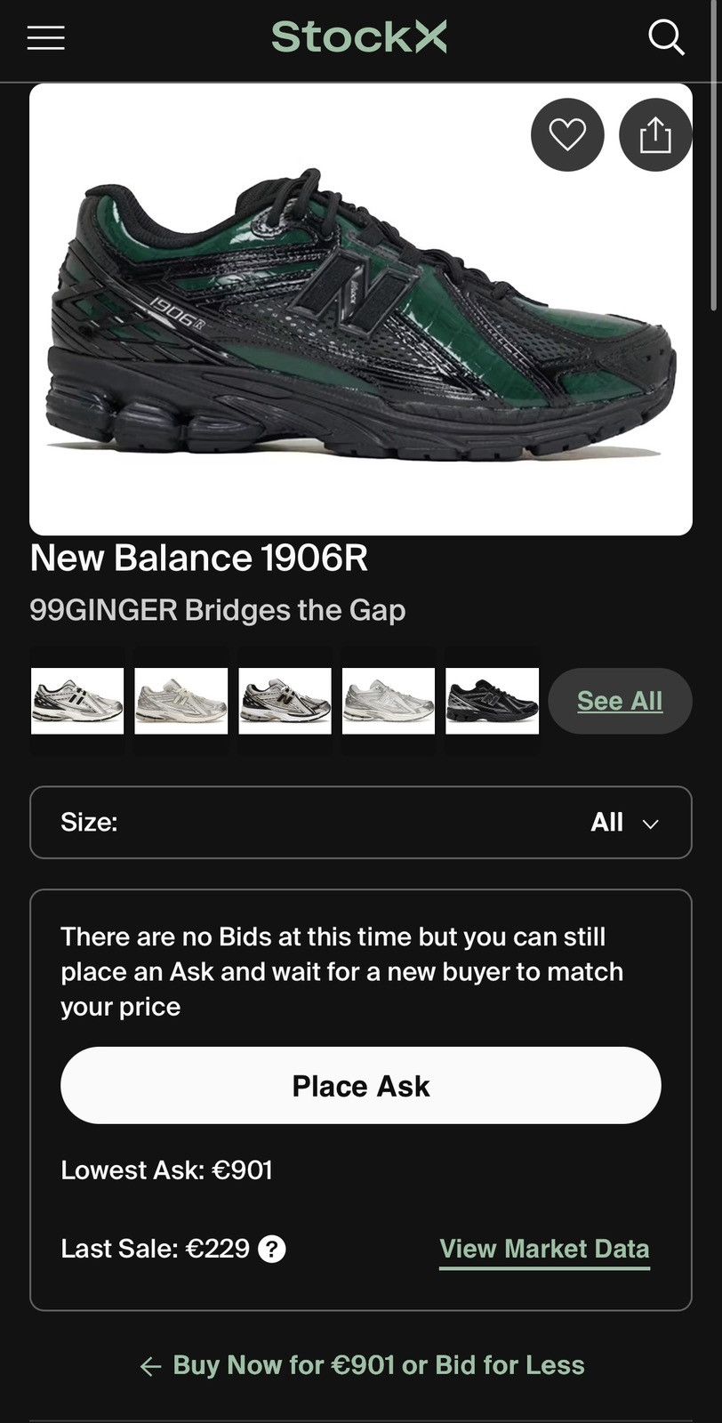 New Balance New Balance 1906R x 99GINGER Limited Edition Bridges The Gap Size US 6 / IT 36 - 4 Thumbnail