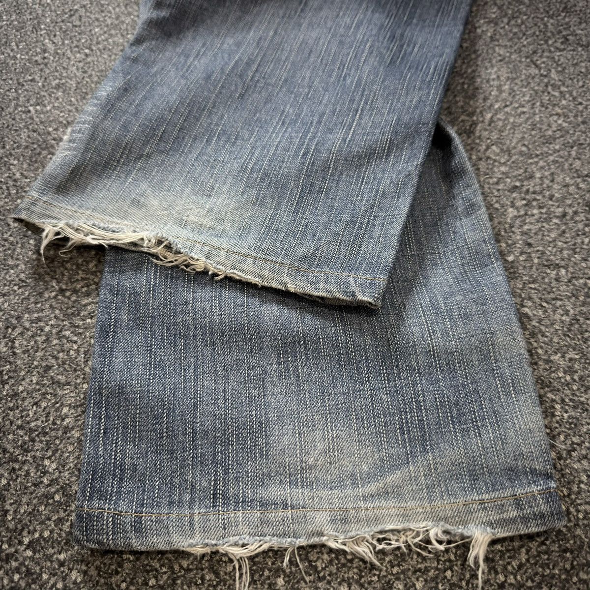 Kapital 🇯🇵 Japanese Heavy Faded Edwin 503 Distressed Denim Size US 28 / EU 44 - 11 Thumbnail