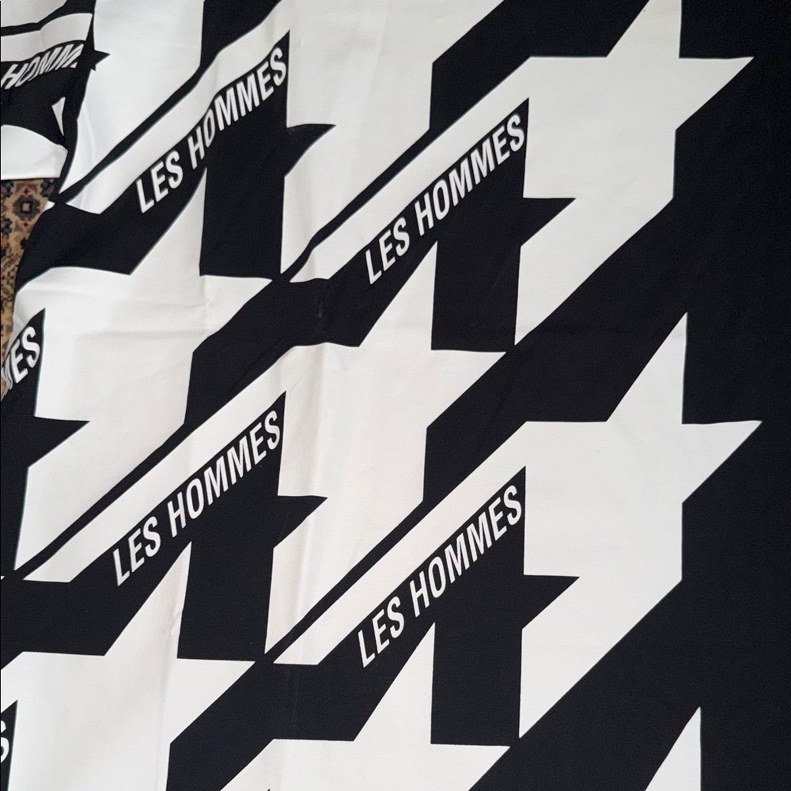 Les Hommes Les Hommes Monochrome Star Pattern Tee Size 3XL Size US XXL / EU 58 / 5 - 3 Thumbnail