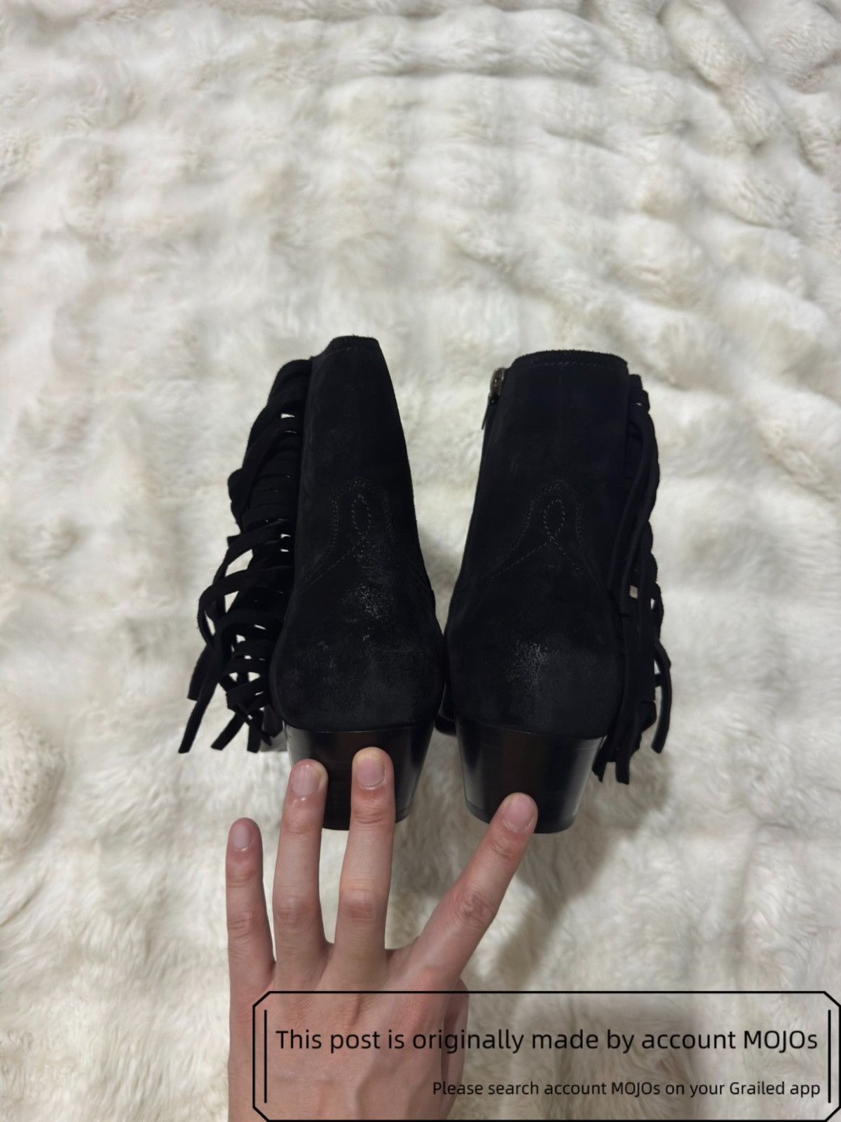 Saint Laurent Paris Sz 42 Saint Laurent Paris Lukas 40 Zip Frin Boots mojos1635 Size US 9 / EU 42 - 8 Thumbnail