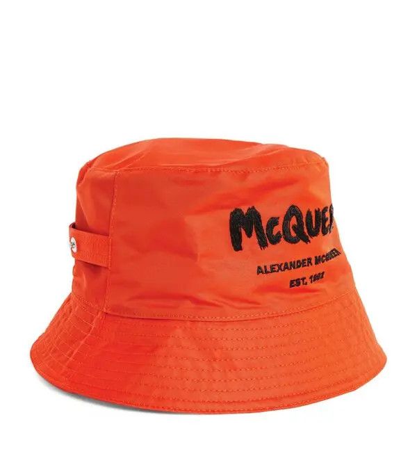 Alexander McQueen o1y1224 Size: 7 1/4 / (Cap & Hat) in Orange Size ONE SIZE - 5 Thumbnail