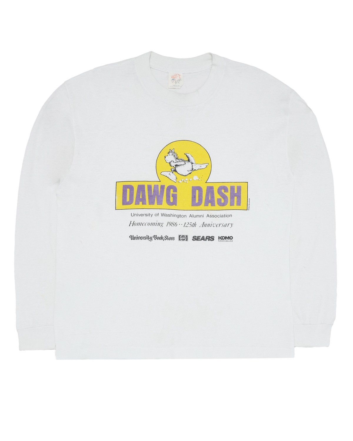 Vintage Vintage Dawg Dash 1986 Distressed Faded Long Sleeve Size US L / EU 52-54 / 3 - 1 Thumbnail