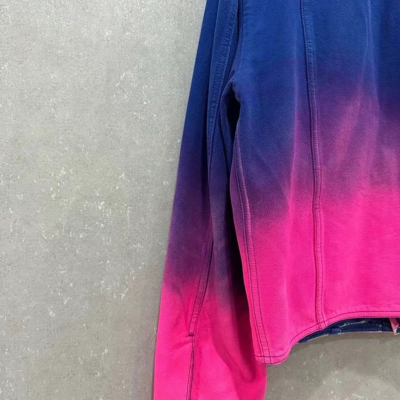 Louis Vuitton Louis Vuitton Blue Pink Gradient Denim Jacket Size US S / EU 44-46 / 1 - 6 Thumbnail