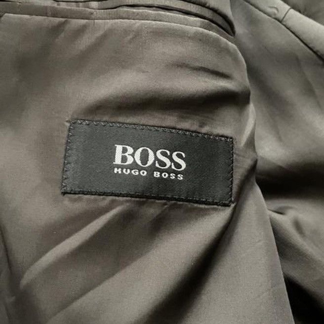 Hugo Boss × Loro Piana × Vintage 🧿textured cashmere wool tailored 3-buttons blazer black Size 52R - 4 Thumbnail