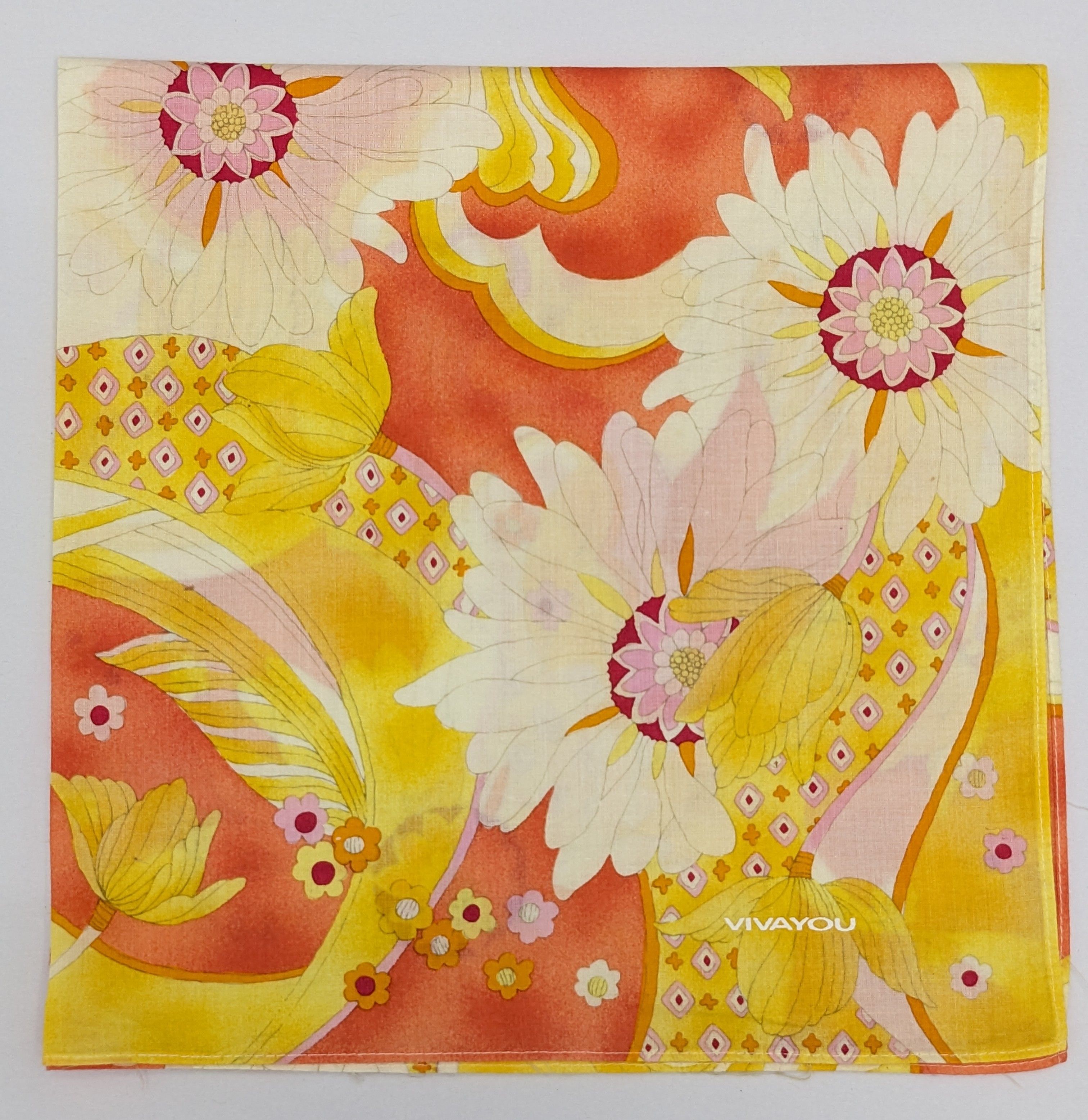 Japanese Brand Vintage Vivayou Japan Designer Floral Mod Psychedelic Size ONE SIZE - 1 Thumbnail