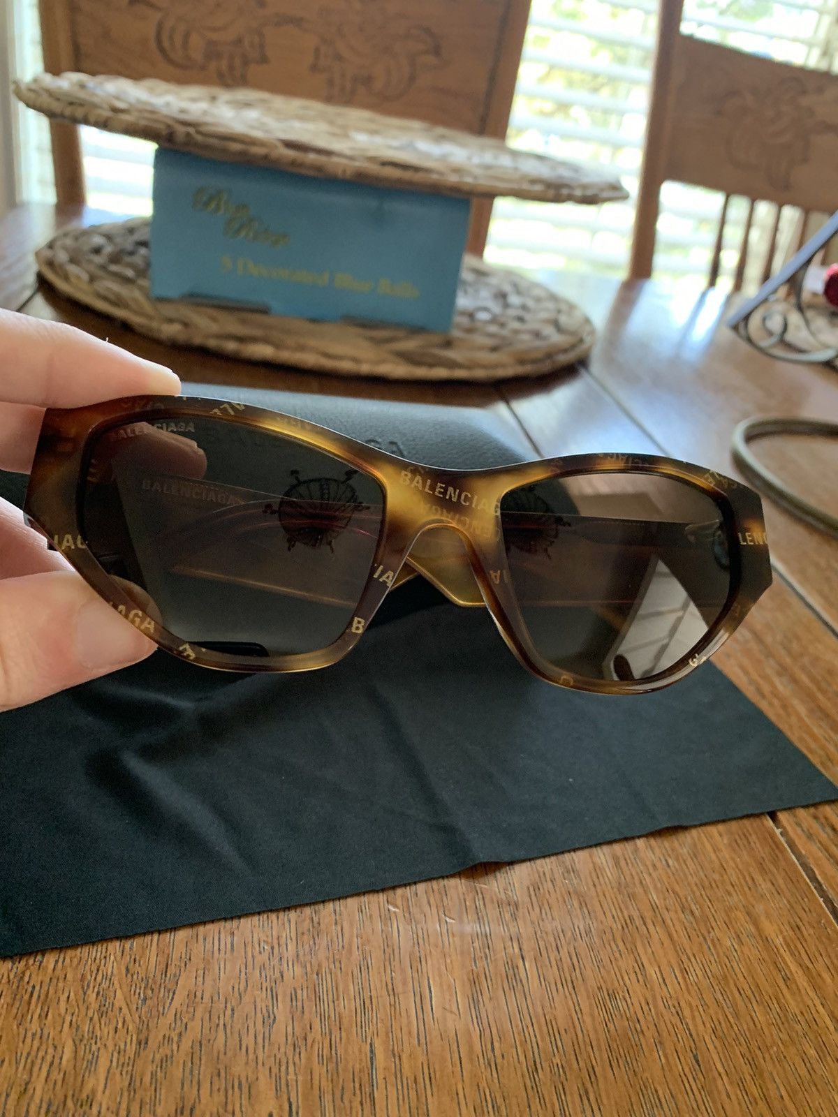 Balenciaga × Designer *RARE* New Balenciaga All Over Print AOP Tortoise Sunglasses Size ONE SIZE - 1 Thumbnail