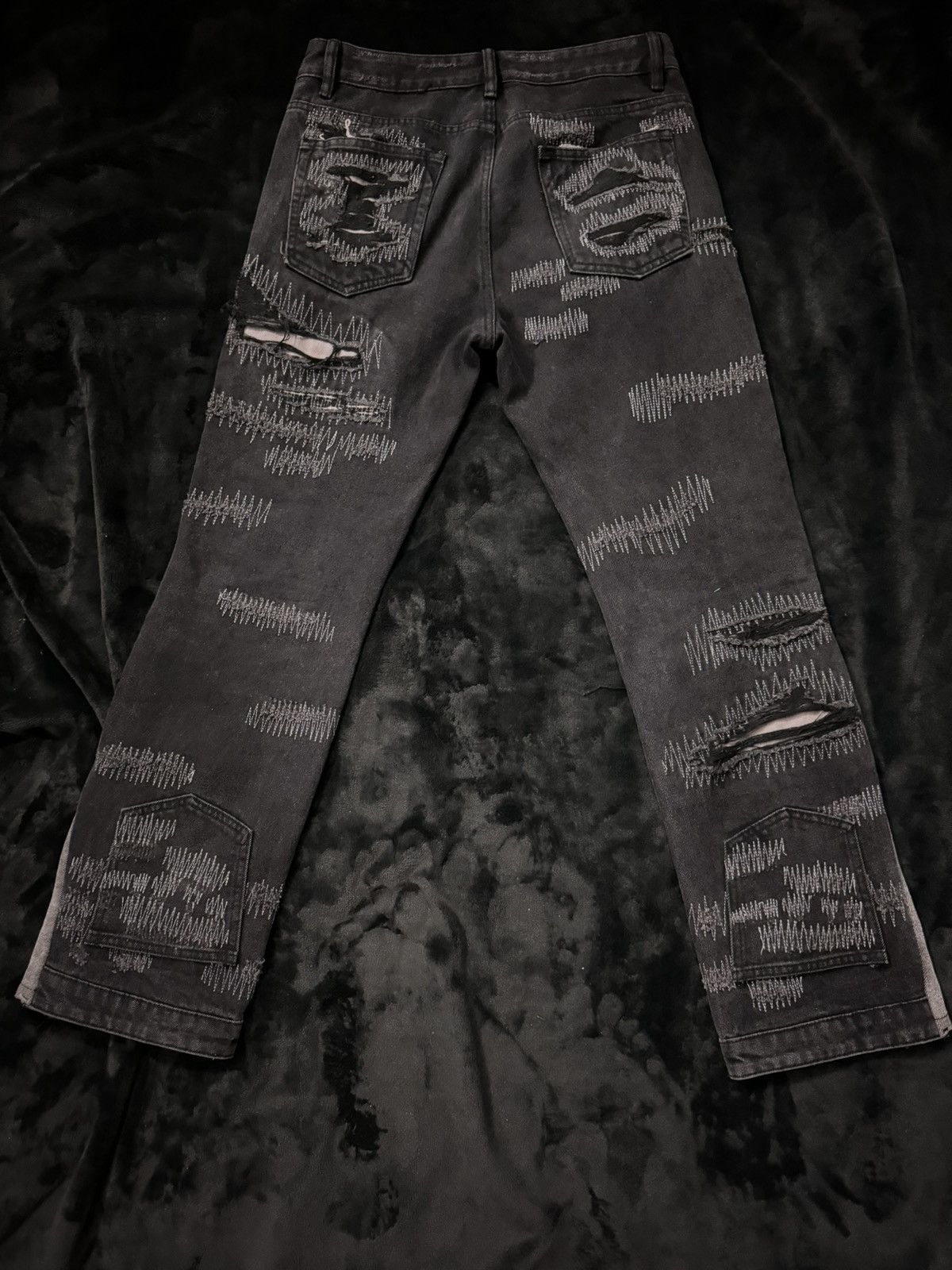 Other Black distressed denim 1:1 pair Size US 31 - 5 Thumbnail