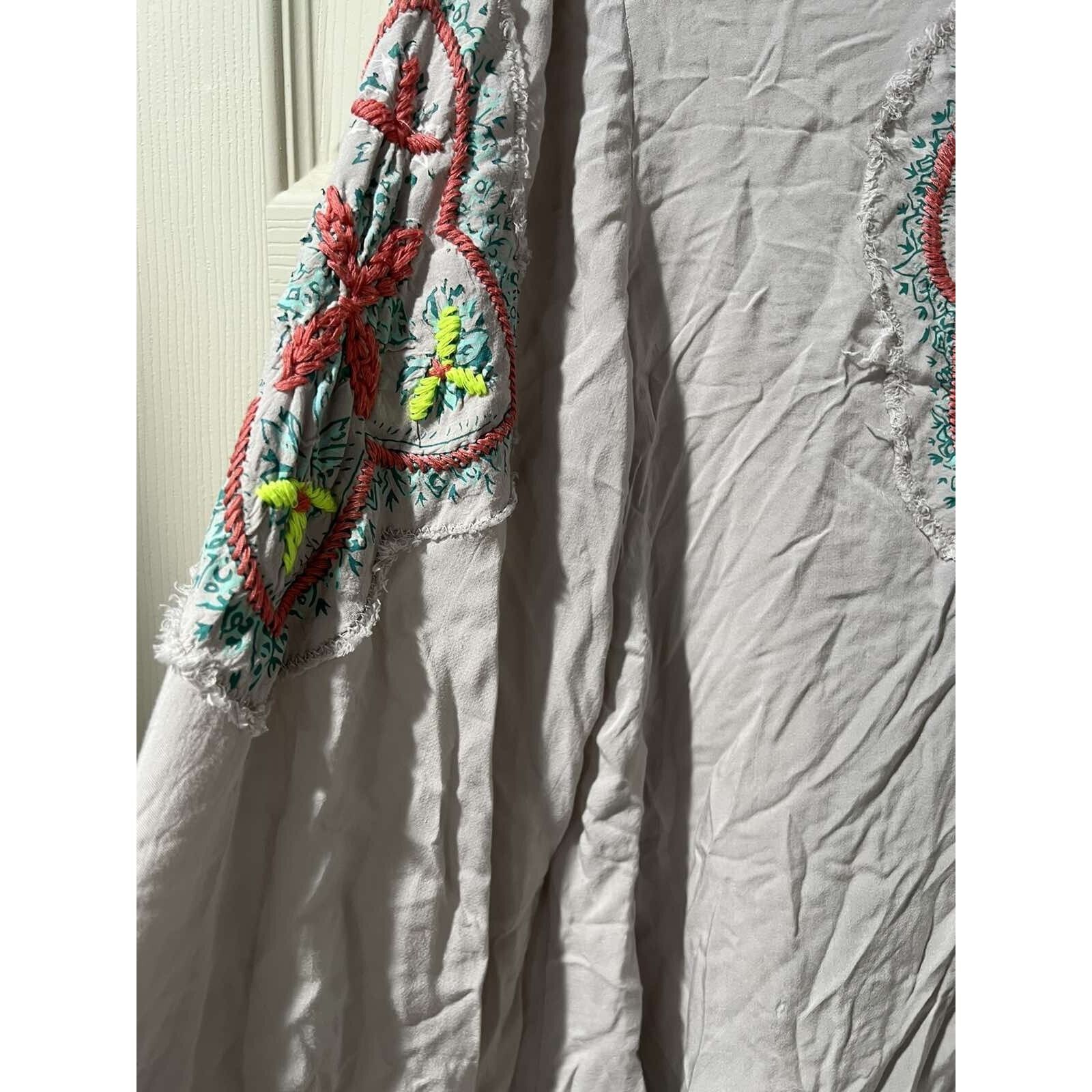 & Other Stories Love Stitch Embroidered Top Size L Women Blouse A003283 Size L / US 10 / IT 46 - 8 Thumbnail