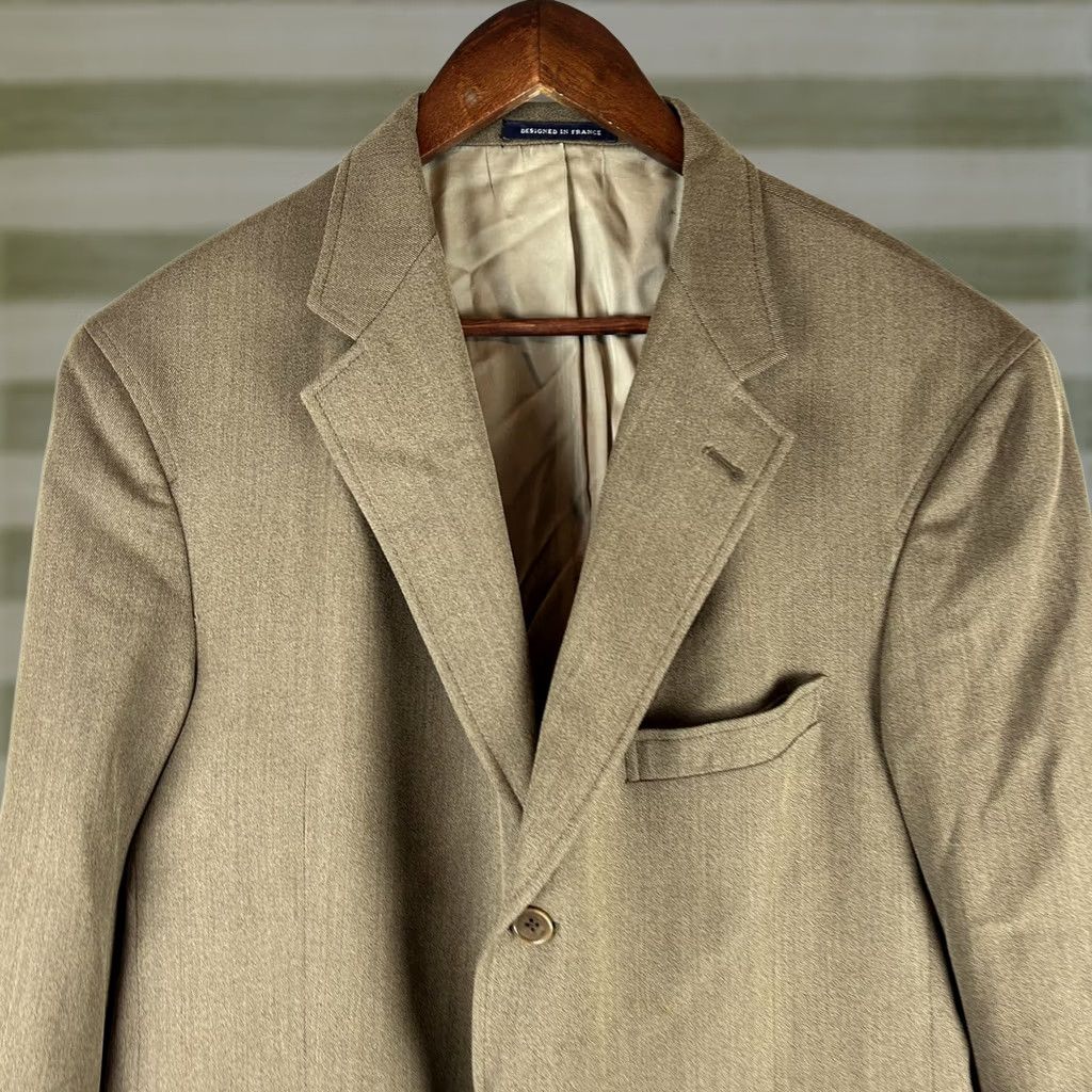 Cremieux Daniel Cremieux Sport Coat Mens 44R Brown Pure Wool Loro Piana Italy blazer coat business Notch 3-Button Sleeve Mens Regular Size 44R - 1 Thumbnail