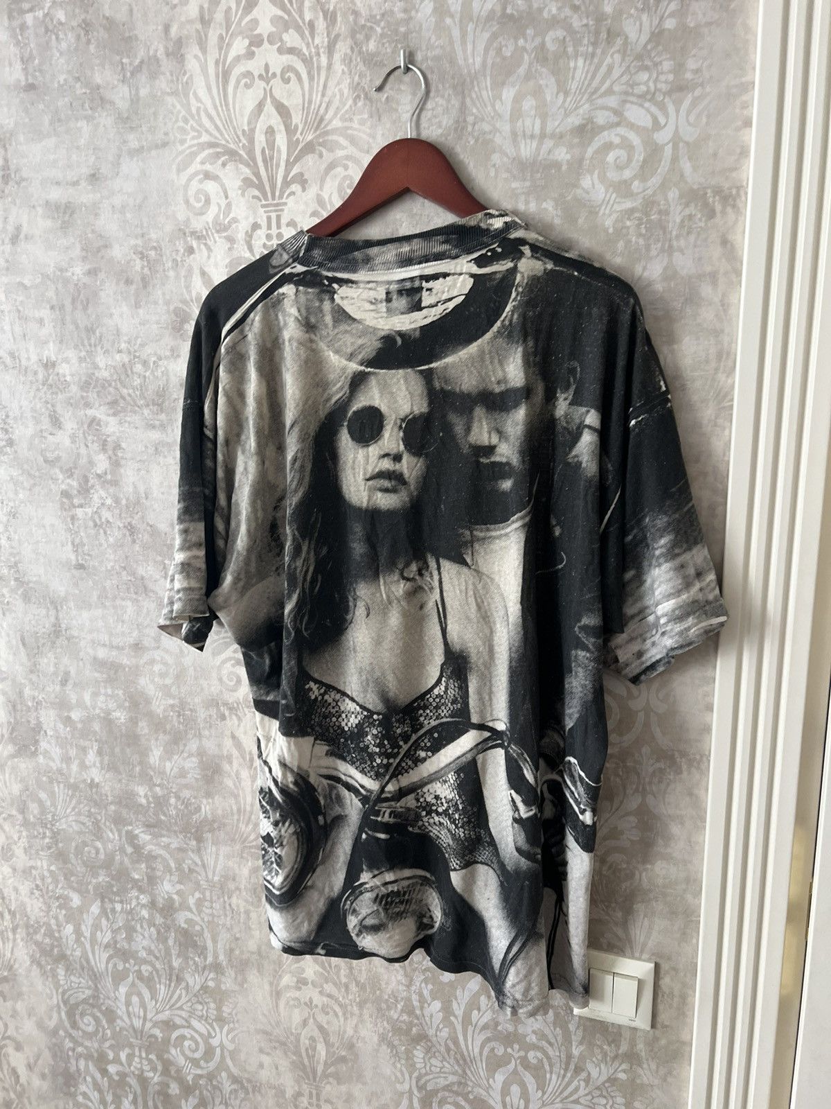 Vintage Vintage 90s All Over Print Biker Tee Graphic Harley Style Size US XL / EU 56 / 4 - 11 Thumbnail