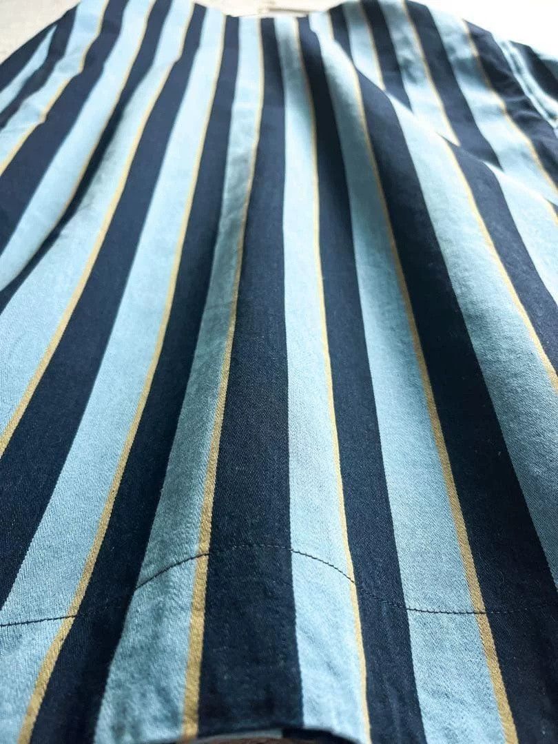 45rpm 45R Embroidered Blue Striped Dress Size M / US 6-8 / IT 42-44 - 7 Thumbnail