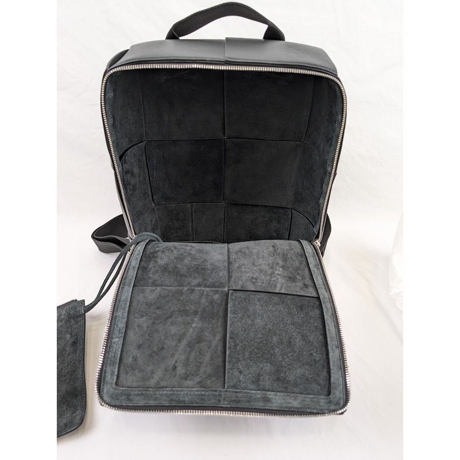 Bottega Veneta o1rshd1 Size: OS / Urban Leather Backpack in Black/Silver Size ONE SIZE - 5 Thumbnail