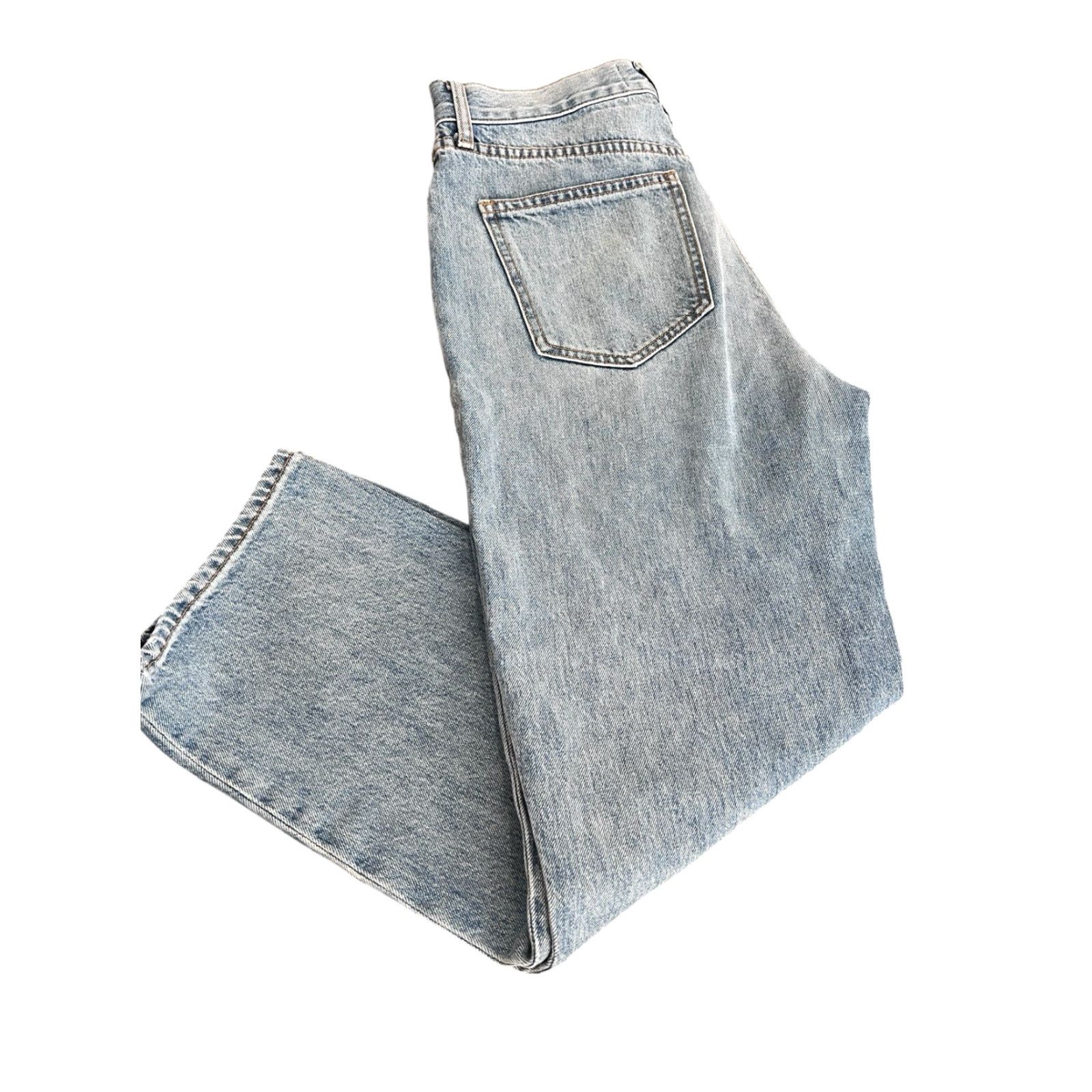 Veronica Beard VERONICA BEARD Blake Straight Leg Jeans Size 29 High Rise Blue Denim Mom Jeans Womens Jeans Blue High Rise 29 Straight Leg Veron Size 29" - 2 Thumbnail