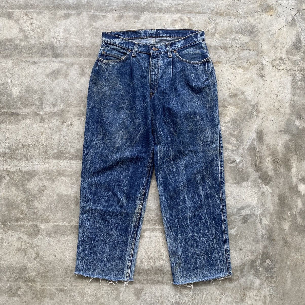 If Six Was Nine × Le Grande Bleu (L.G.B.) × Levi's Vintage 90's Levi's 501 Distressed Denim w35 Size 34" / US 12 / IT 48 - 1 Thumbnail