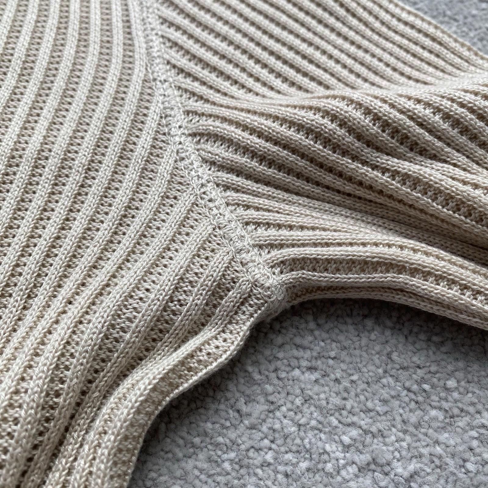 Prada Prada Men’s Ribbed Cotton Crewneck Size 52 Cream Size US M / EU 48-50 / 2 - 4 Thumbnail