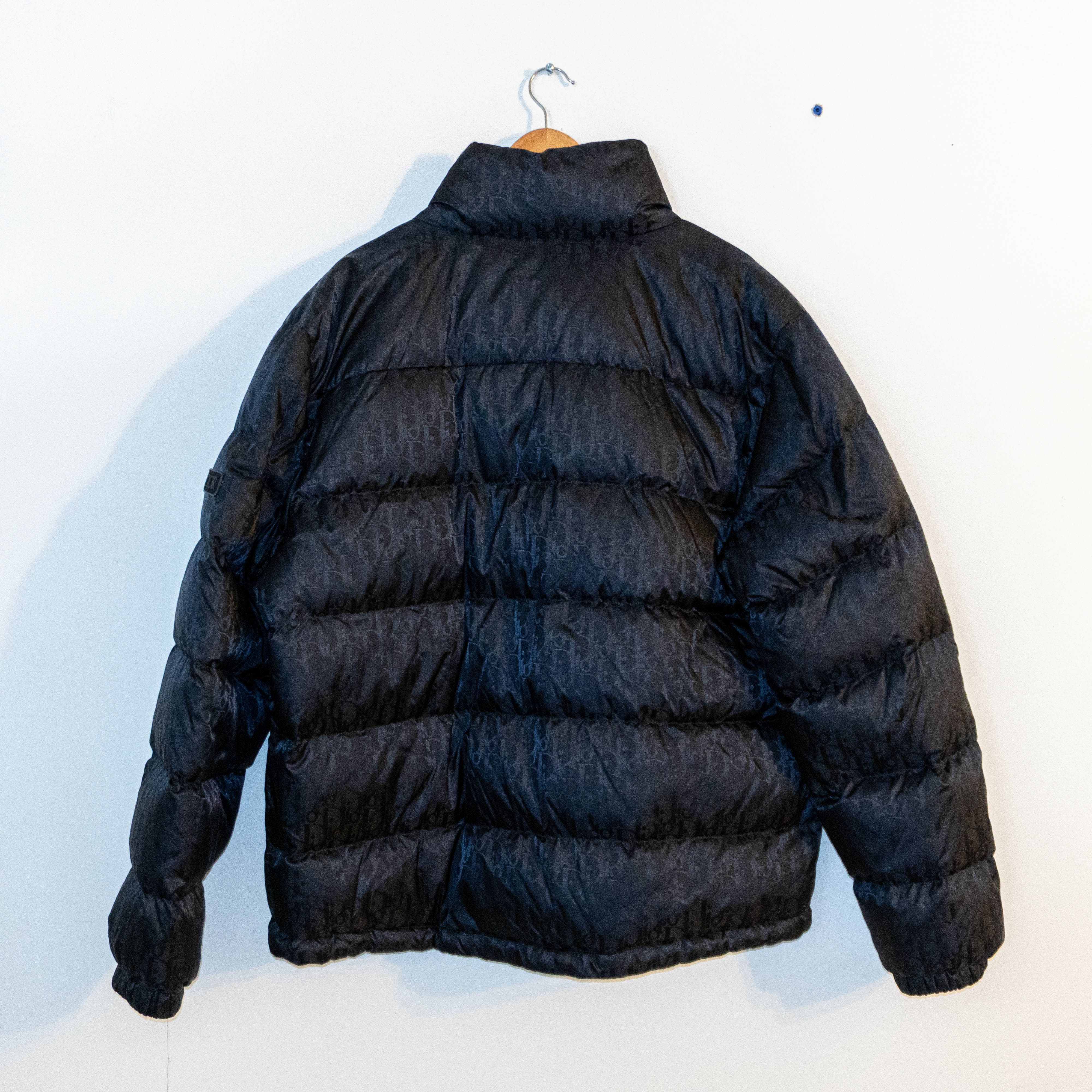 Dior Dior Men Oblique Down Jacket — Navy Blue Technical Jacquard Size US XL / EU 56 / 4 - 2 Thumbnail