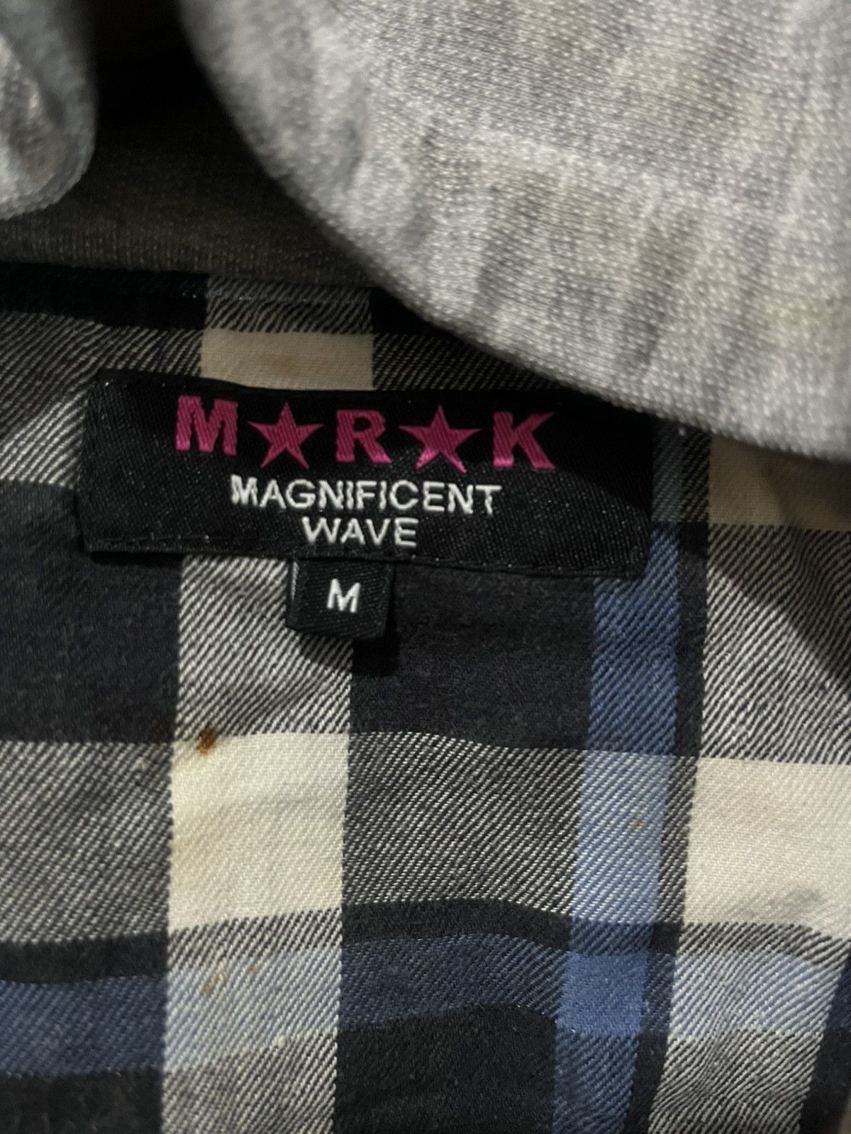 If Six Was Nine MARAK Magnificent Wave Plaid Flannel Hooded Shirt Size US M / EU 48-50 / 2 - 6 Thumbnail
