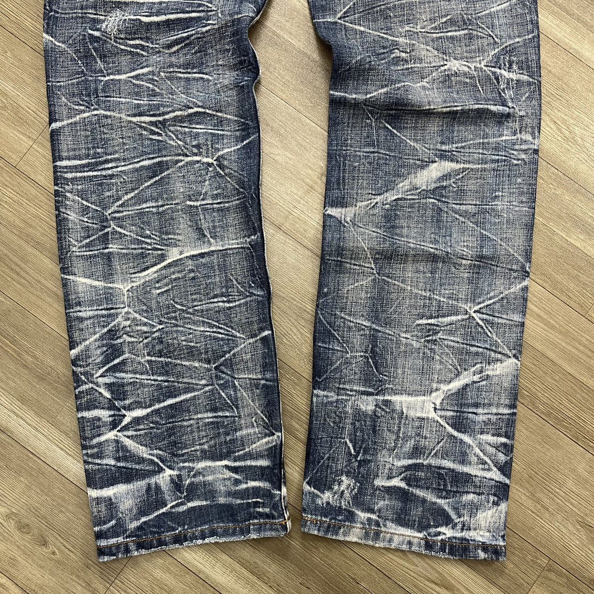 If Six Was Nine Japanese Brand Double Waist Distressed Stonewash Blue Jeans Size US 36 / EU 52 - 11 Thumbnail