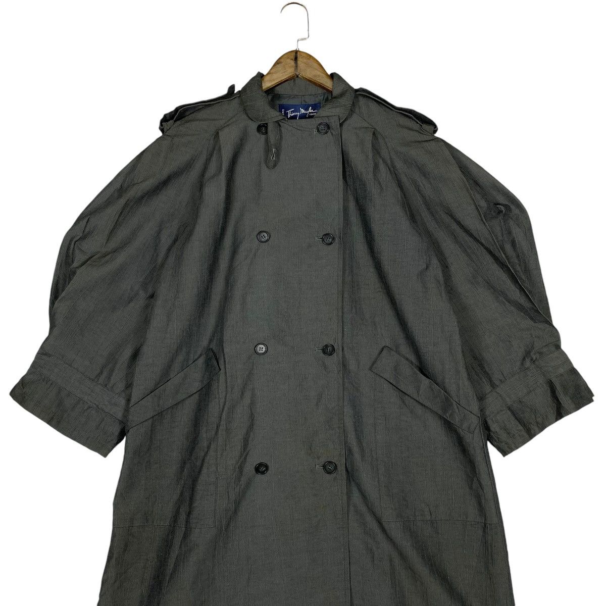 Thierry Mugler Vintage Thierry Mugler Balloon Sleeve Trench Coat Size M / US 6-8 / IT 42-44 - 14 Thumbnail