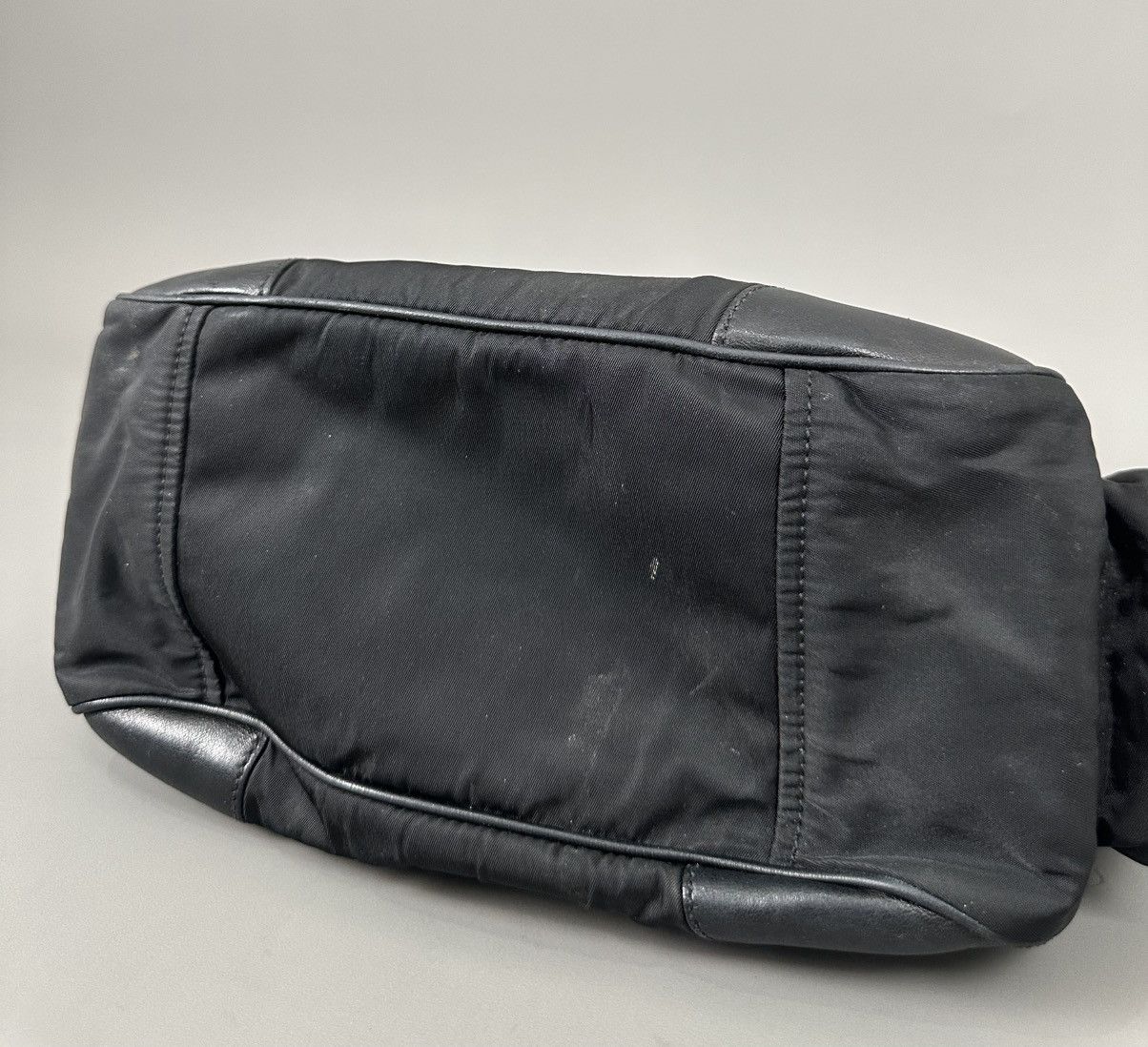 Prada Prada - Nylon/Leather Shoulder Bag - Small Sides Pocket Size ONE SIZE - 14 Thumbnail