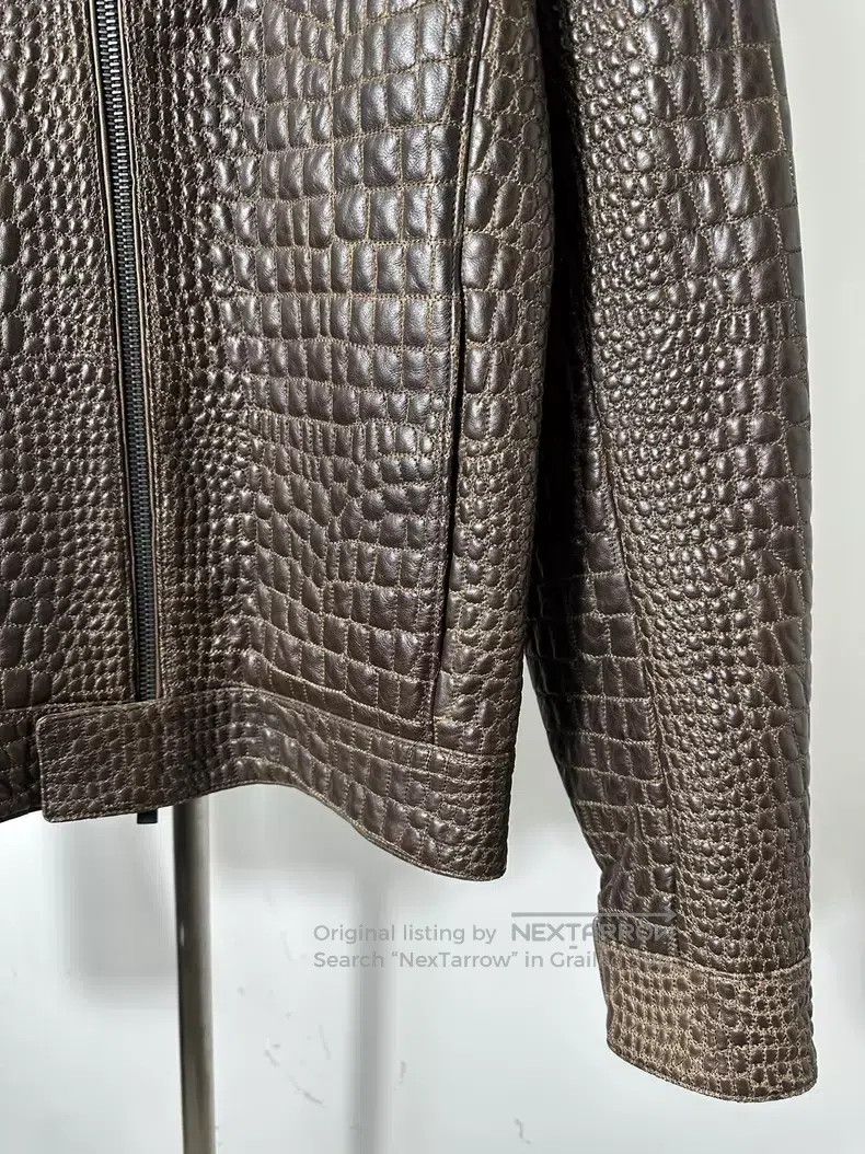 Fendi Fendi Crocodile Pattern Leather Jacket Size US S / EU 44-46 / 1 - 3 Thumbnail