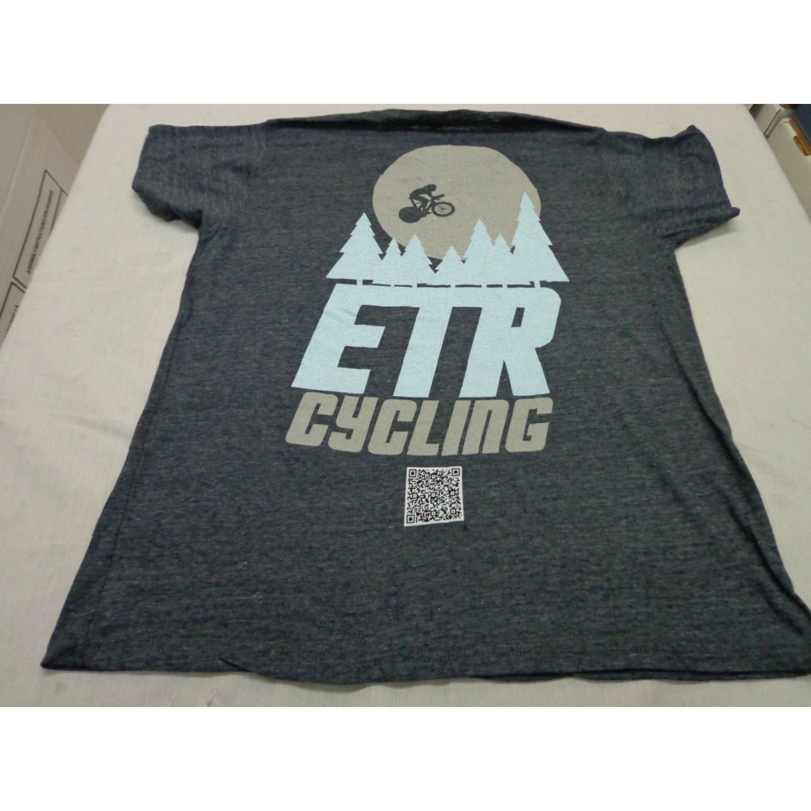 Tultex Tultex Enjoy The Ride Bicycle T Shirt Heather Blue Gray Medium Unisex Adults Graphic Tee Blue M Size M / US 6-8 / IT 42-44 - 7 Thumbnail