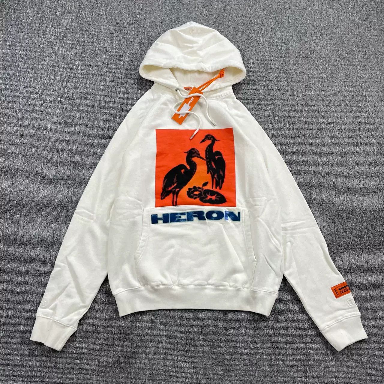 Heron Preston HERON PRESTON White Crane Print Hoodie Size US XS / EU 42 / 0 - 1 Thumbnail