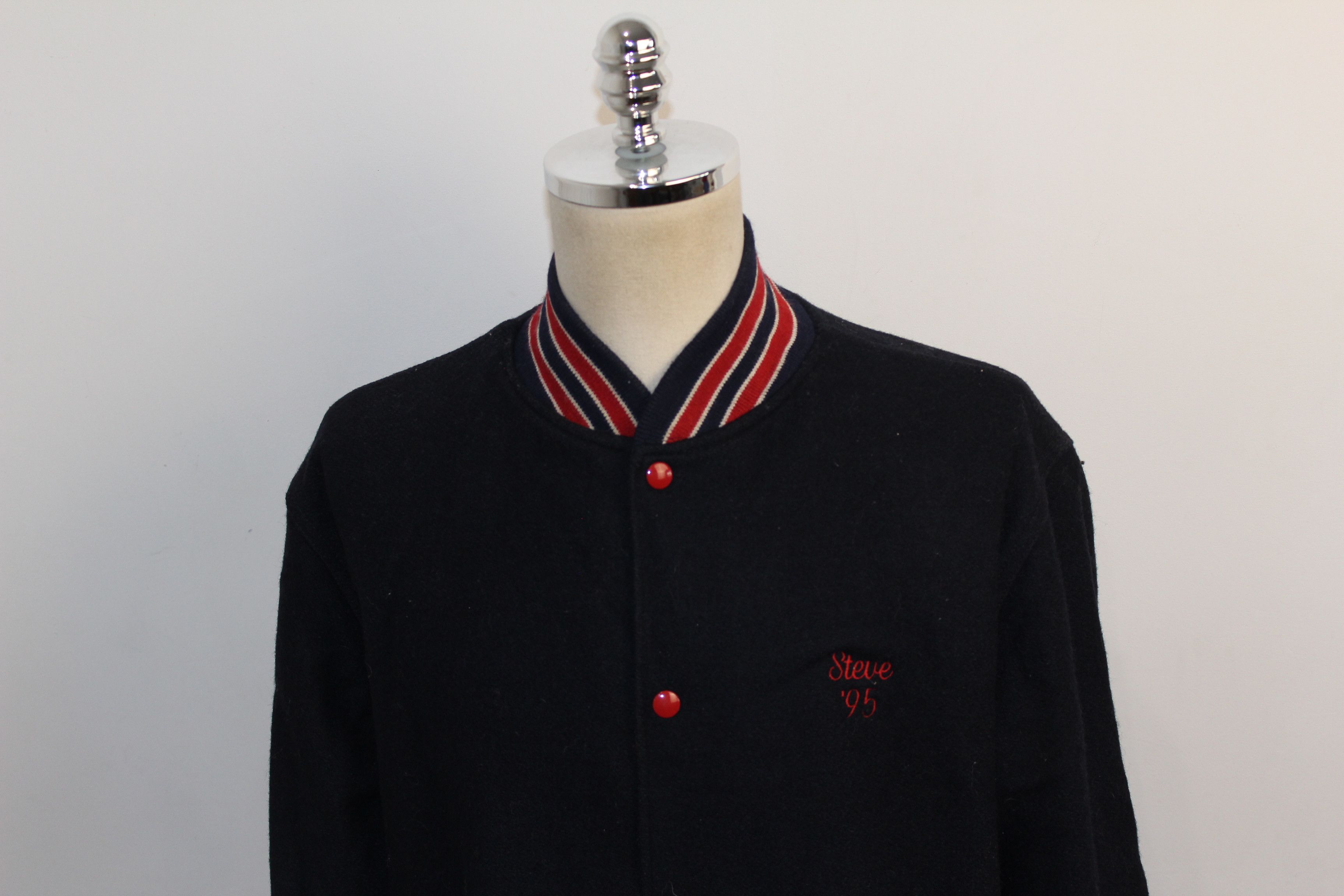 Holloway Holloway Huntington Vintage Collage Wool 95's Jacket Size US XL / EU 56 / 4 - 7 Thumbnail