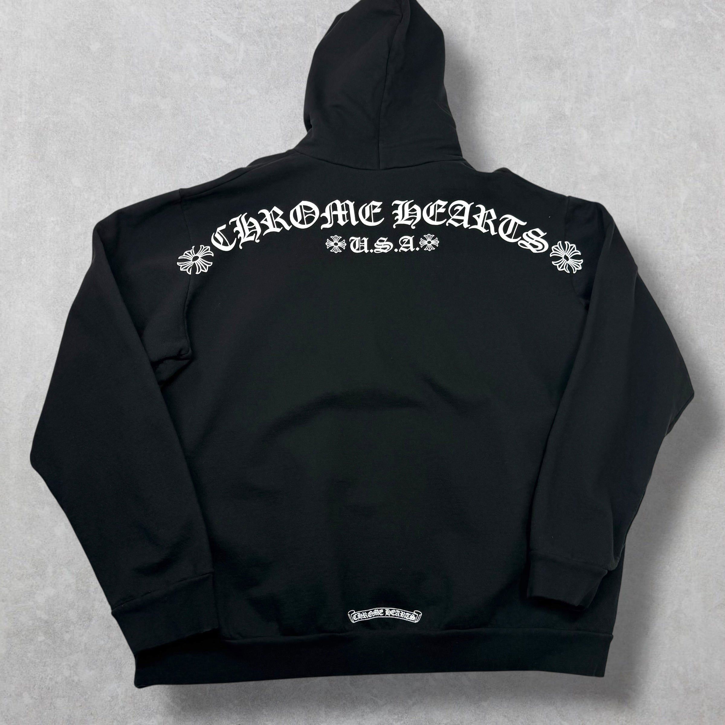 Chrome Hearts Chrome Hearts T-bar logo Hoodie Black XXL Size US XXL / EU 58 / 5 - 1 Thumbnail