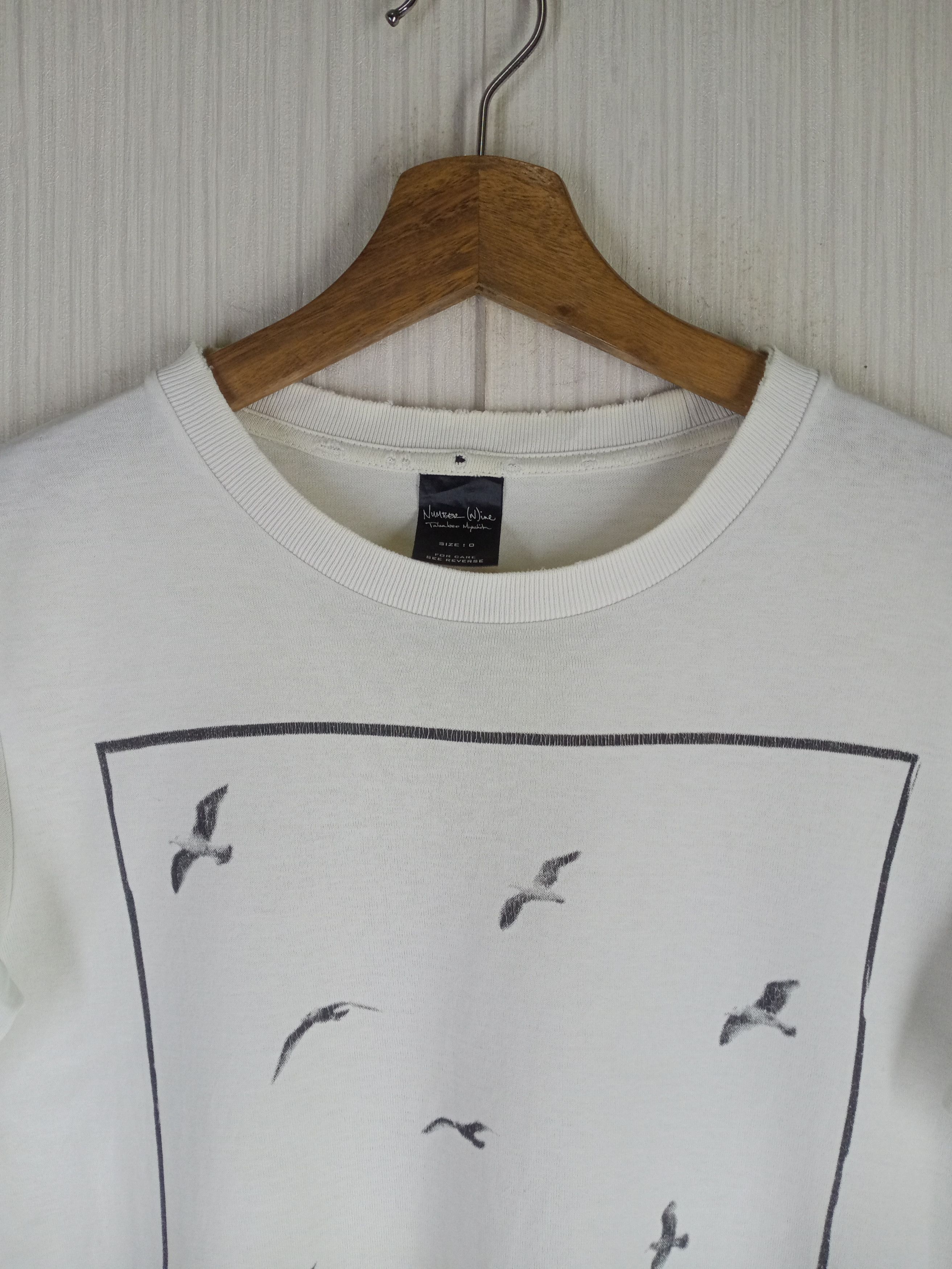 Number (N)ine Rare Number Nine 8th Anniversary Distressed Tshirt Size US S / EU 44-46 / 1 - 4 Thumbnail