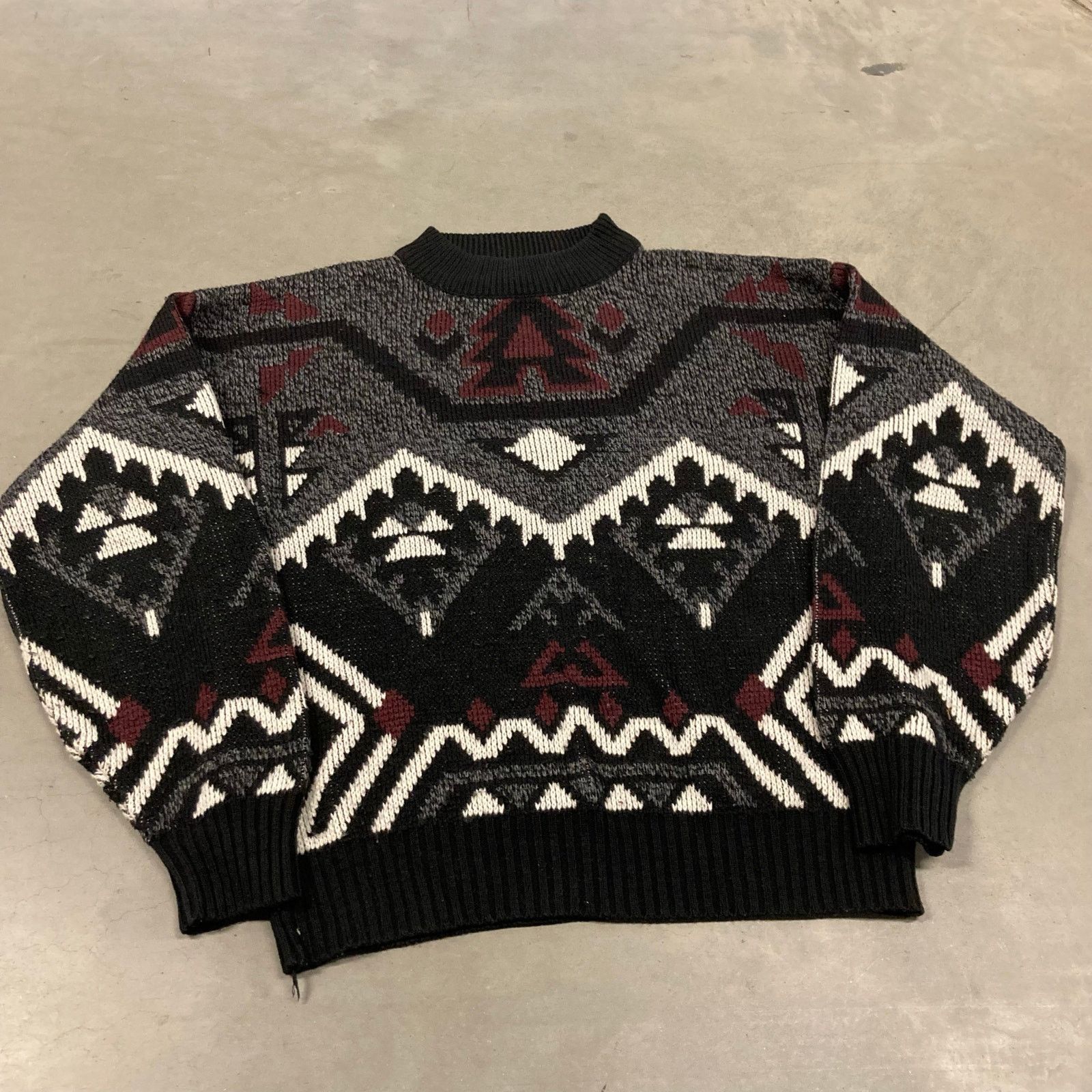 Vintage vintage y2k chartwell patterned sweater Size US XL / EU 56 / 4 - 1 Thumbnail