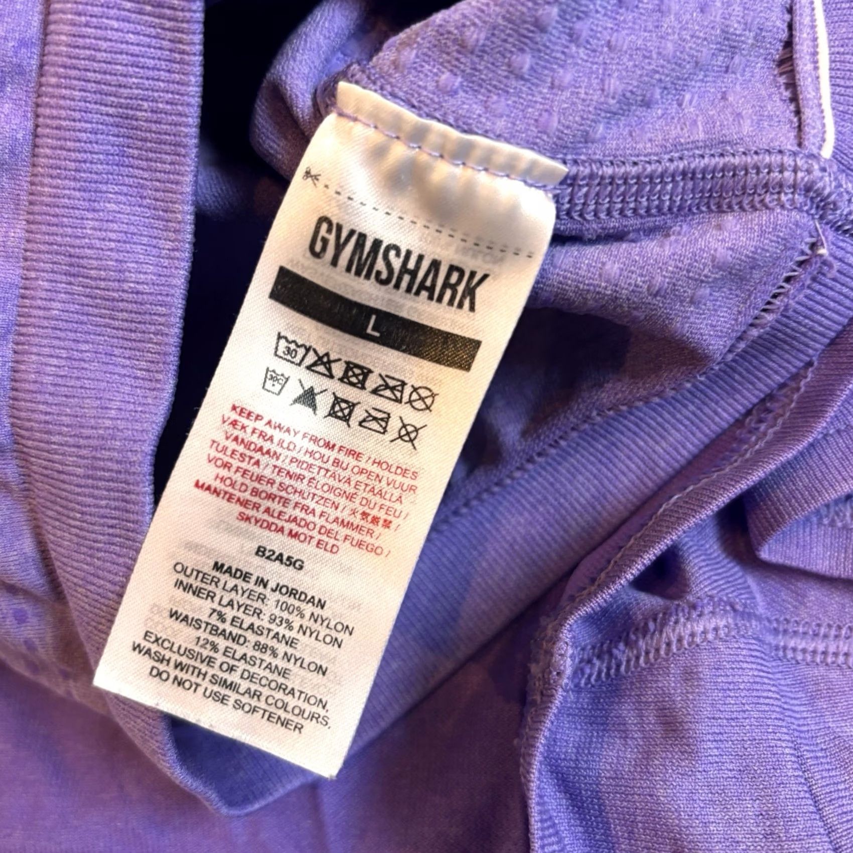 Gymshark Gymshark Vital Seamless 2.0 2-In-1 Shorts Lavender Purple sz L / 5" ins Womens Size 40" / US 18 - 5 Thumbnail