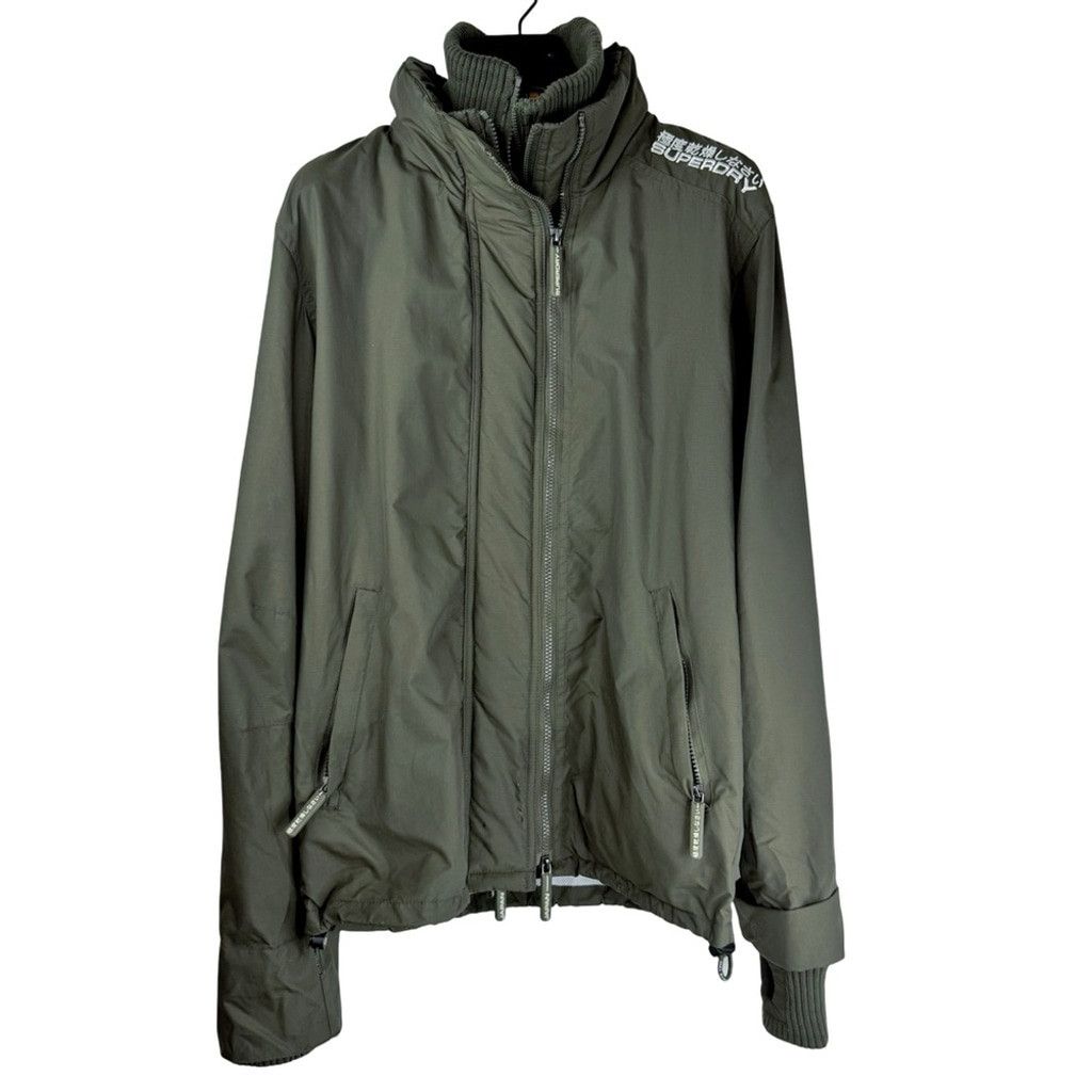 Superdry SUPERDRY The Windcheater Womens Olive Green Lighter Jacket L Size L / US 10 / IT 46 - 1 Thumbnail