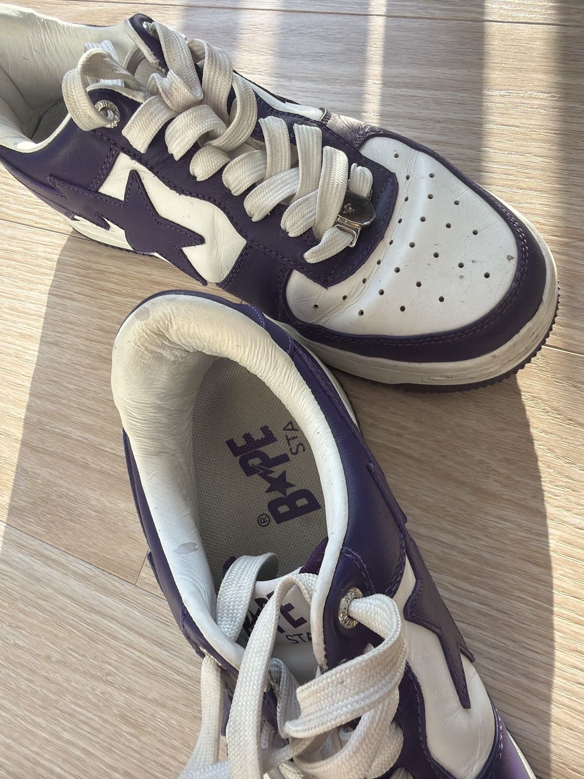 Bape Purple/White Bapesta Size US 8.5 / EU 41-42 - 5 Thumbnail