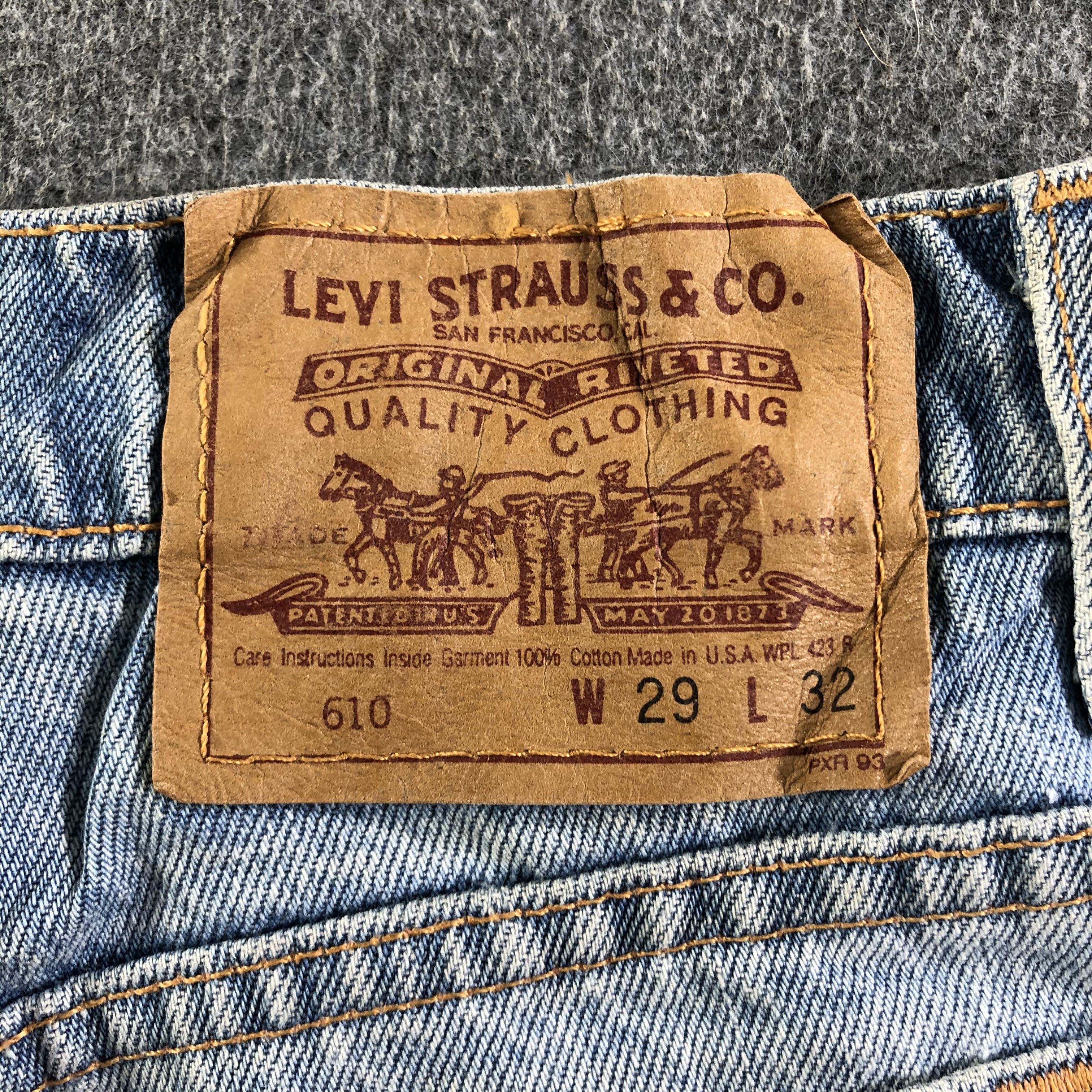 Levi's Vintage Blue Wash Levis 610 Jeans-J4019 Size US 28 / EU 44 - 5 Thumbnail